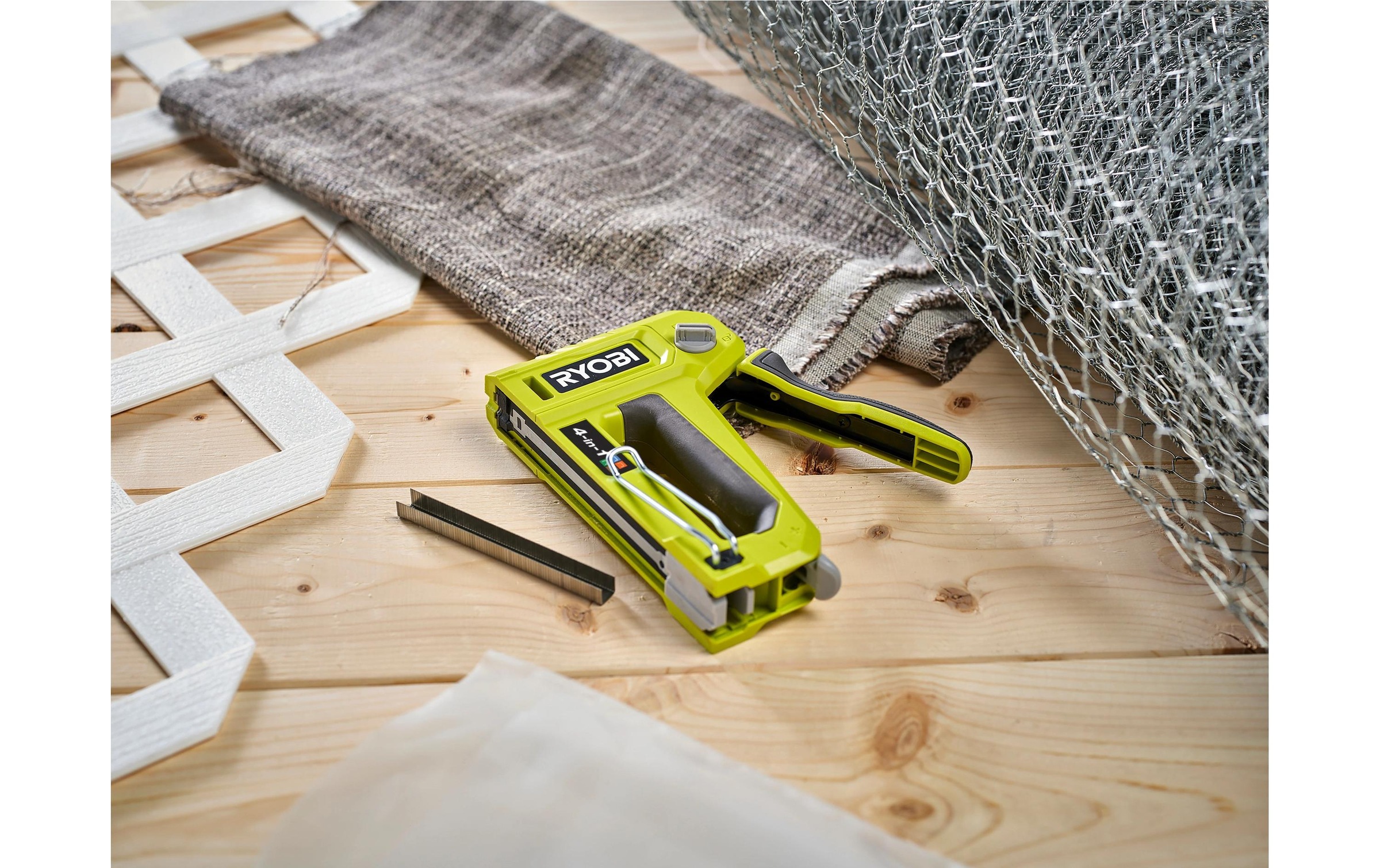 RYOBI Agrafeuse manuelle »RHFST4IN1« ielseitiger 4-in-1 Hefter für präzise Befestigungsarbeiten