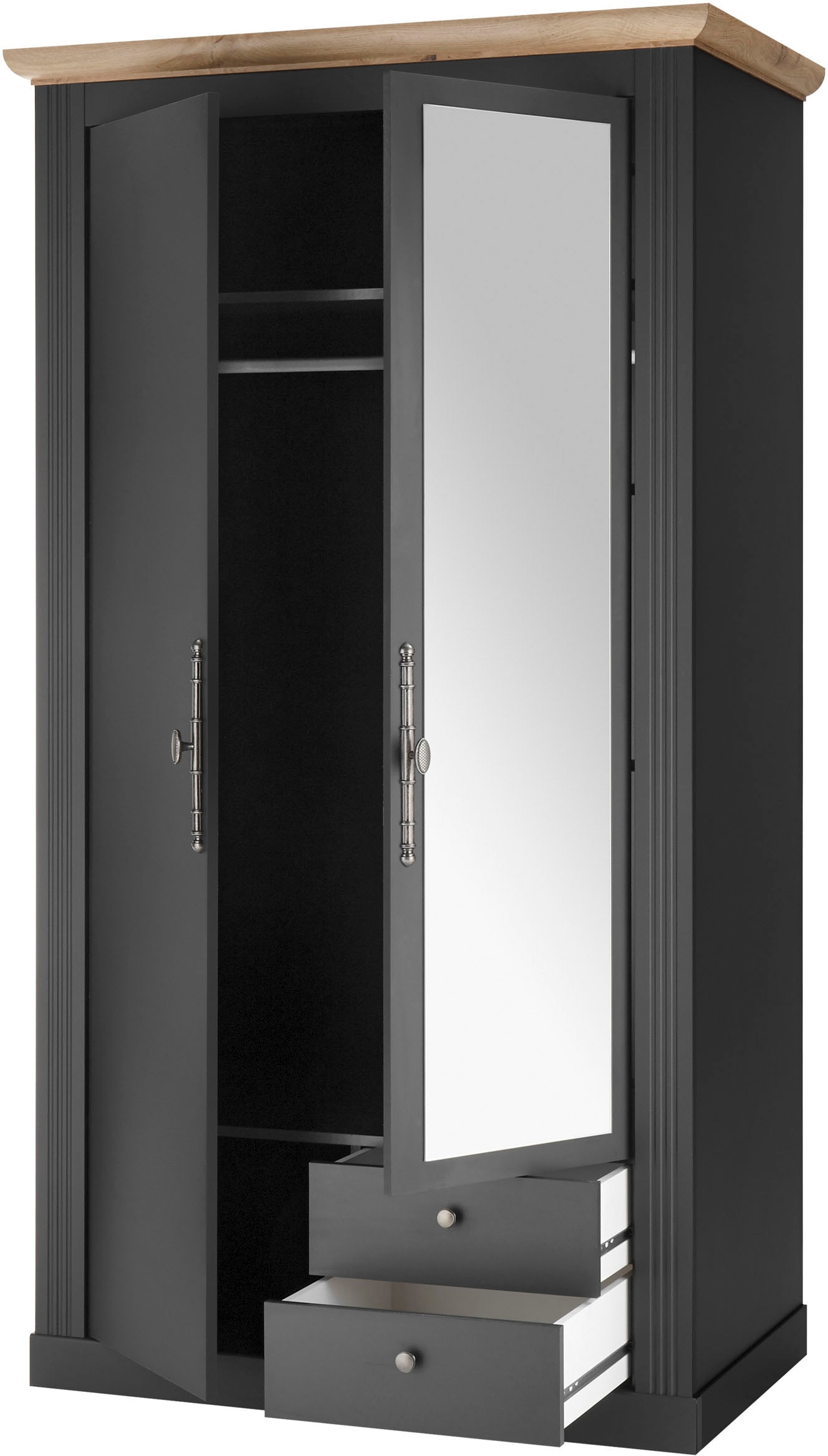 GOODproduct Schlafzimmer-Set »Westminster« beinhaltet 1 Bett, Kleiderschrank 2-türig und 1 Nachtkommode