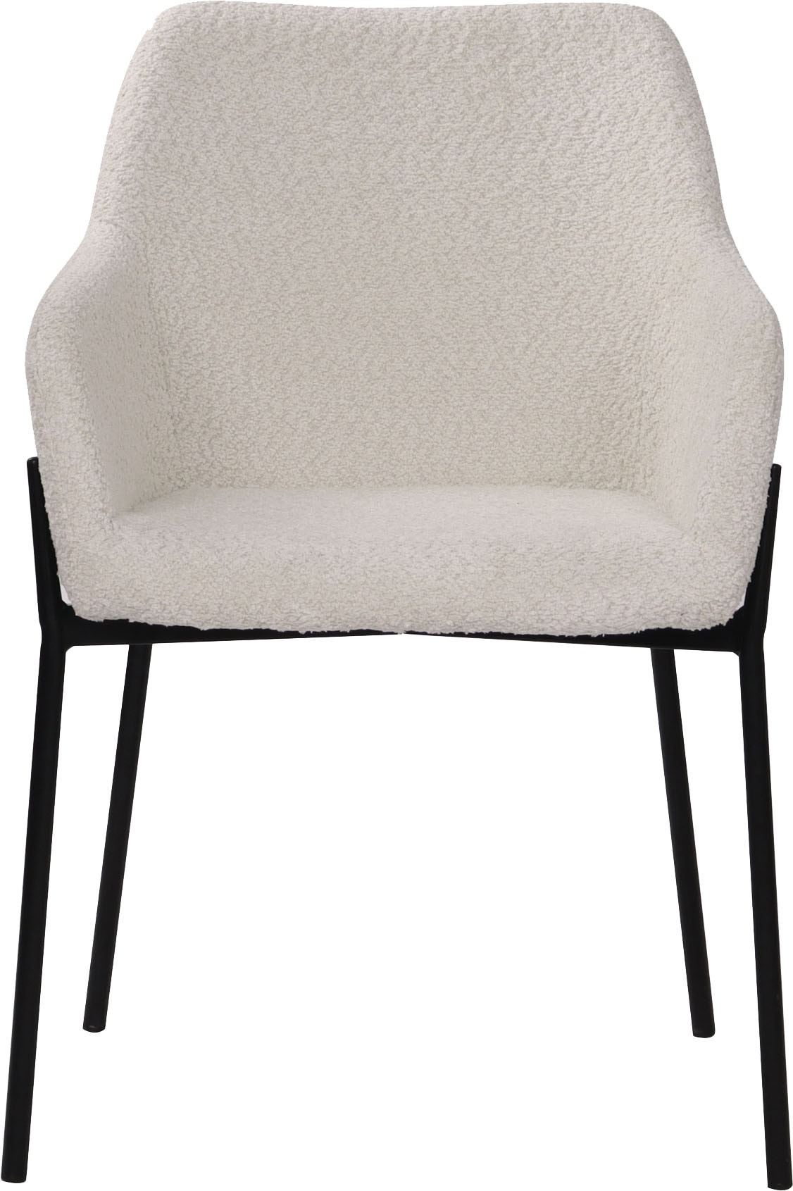 SIT Chaise avec accoudoirs »Kobe 2er-Set Bouclé Esszimmerstühle mit Metallgestell« (Ensemble) 2 cuisRevêtement bouclé Öko-Tex & accoudoirs confortables