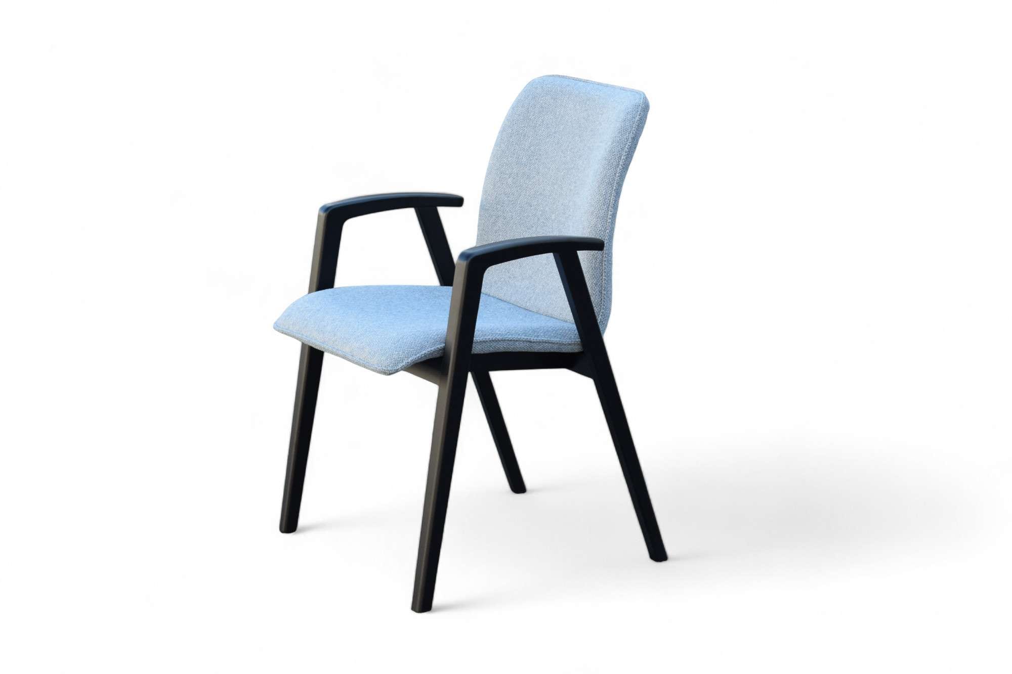 Home affaire Armlehnstuhl »Loreen Esszimmerstuhl, Polsterstuhl, Wohnstuhl, Essstuhl mit Armlehnen« (Set) 2 Stk.Massivholzgestell und Armlehnen, stilvoll, bequem, Designstuhl