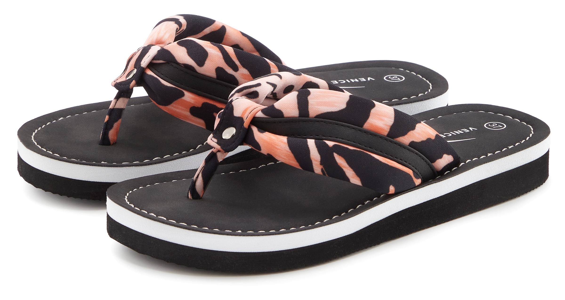 Venice Beach Séparateur d'orteils de bain »Sandale, Badeschuh, Pantolette, Badelatsche, Flip Flop, Badeschlappe«  Zehentrenner mit wasserabweisender und leichter Sohle VEGAN