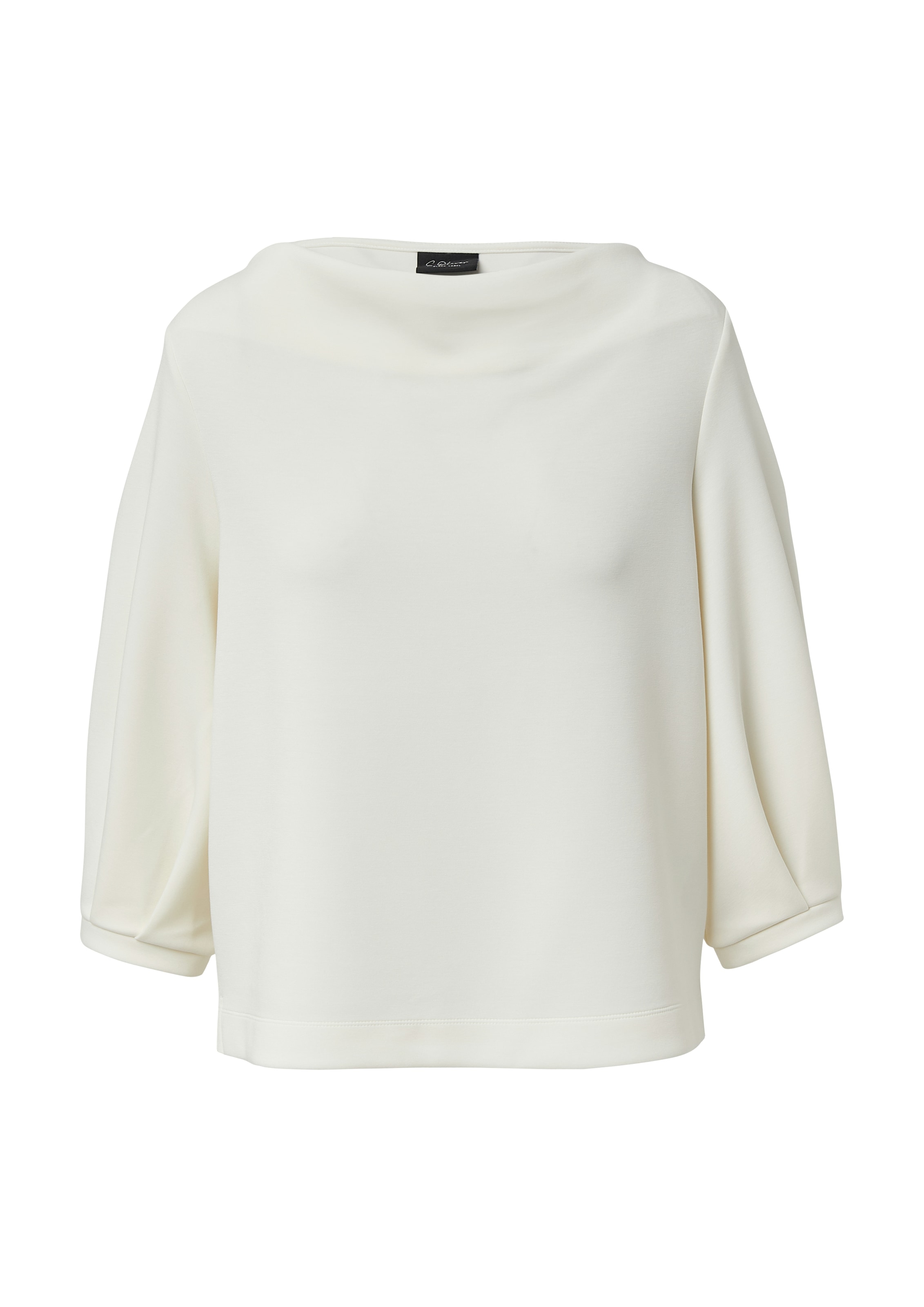 s.Oliver BLACK LABEL Sweatshirt , mit Wasserfall Ausschnitt

