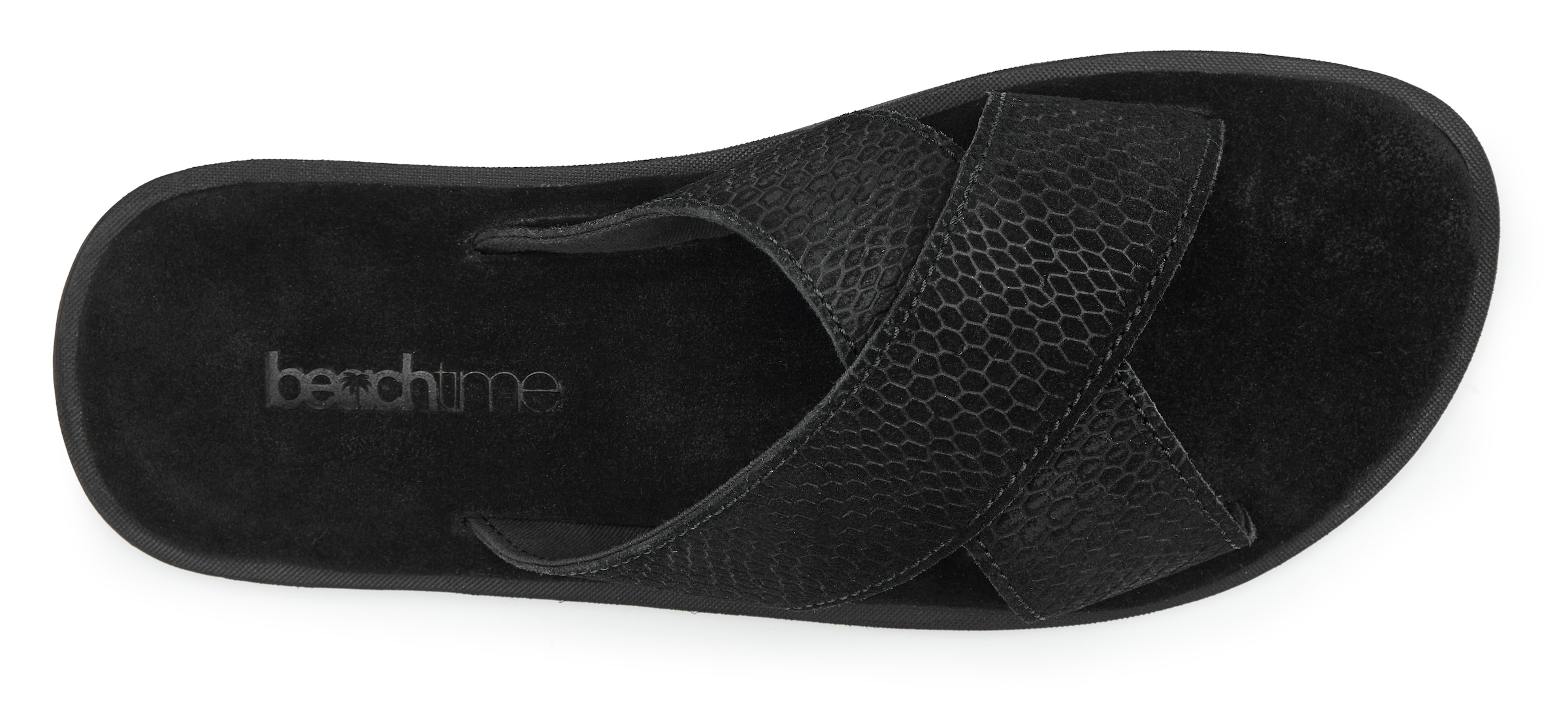Beachtime Pantolette »Sommerschuhe, offener Schuh, Sandale«  NOUVEAU en cuir souple avec semelle légère