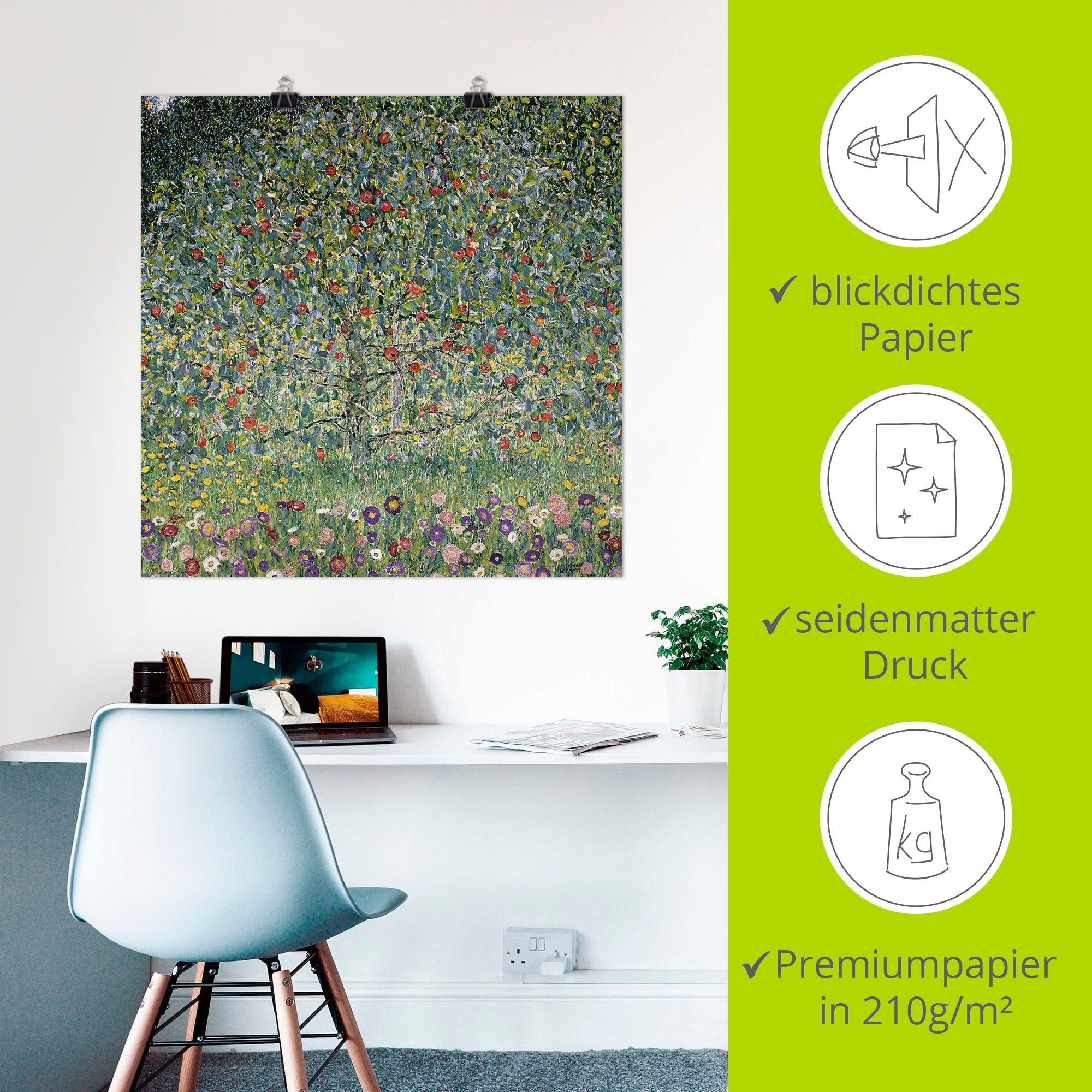 Artland Wandbild »Apfelbaum I. 1912« Bäume 1 Stk. tlg. als Alubild, Leinwandbild, Poster in verschied. Grössen