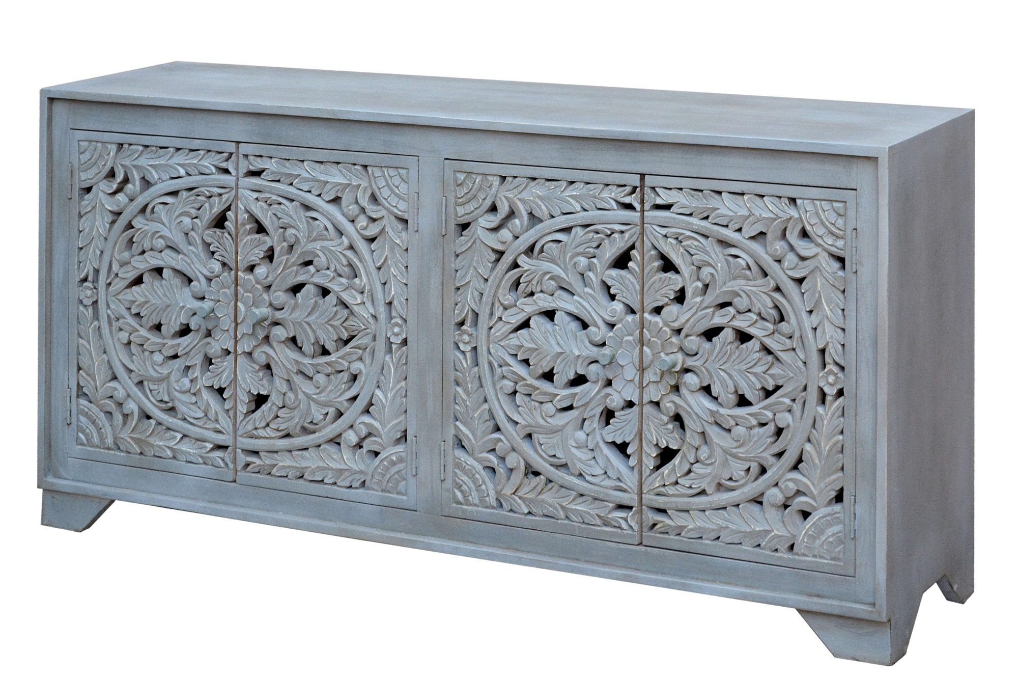 GOODproduct Sideboard »Kenmare« Kommode aus Mangoholz, dekorative Schnitzereien, Breite  170 cm