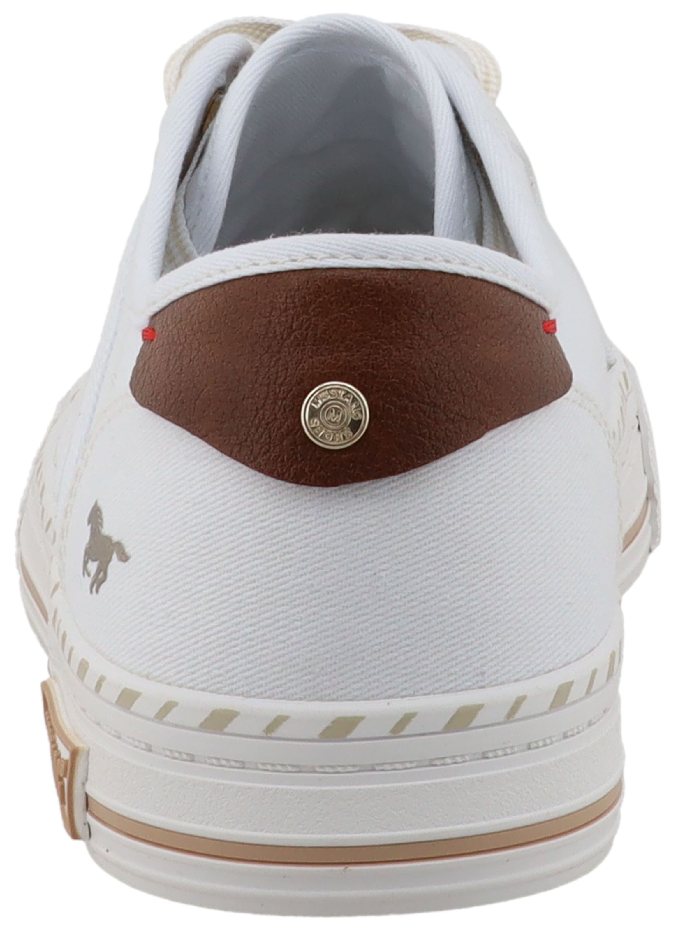 Mustang Shoes Baskets slip-on »Magdalena«  Mocassin, chaussure basse avec garniture contrastée et inscriptions logo