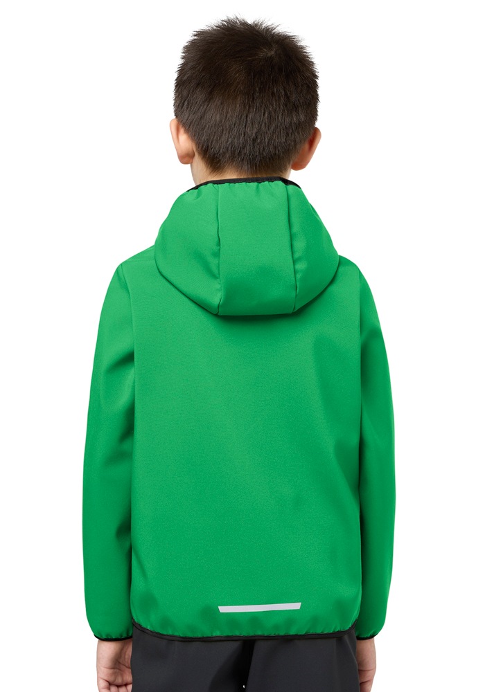 Jack Wolfskin Veste softshell »FOURWINDS JACKET KIDS« mit Kapuze mit Kapuze, wasserabweisend, windabweisend, atmungsaktiv