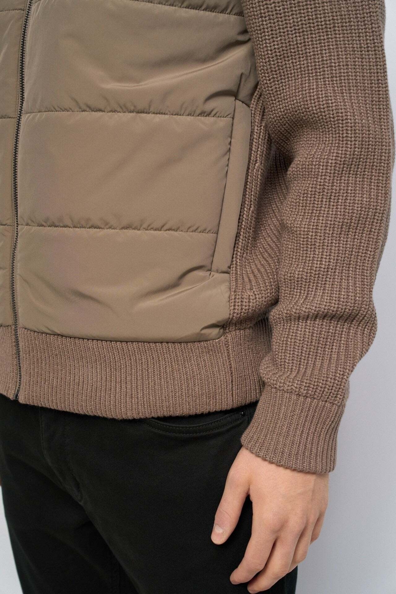 Salsa Jeans Steppjacke »Salsa Jeans Steppjacke Strickjacke mit Steppdetails«