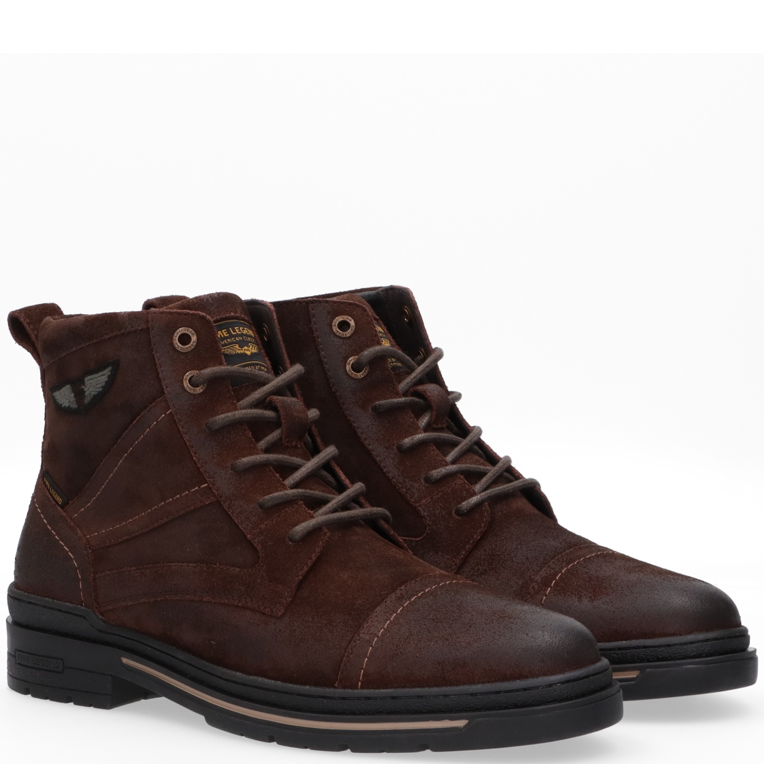 PME LEGEND Bottes à lacets »TARMAC«  Schnürboots, Workerboots mit Anziehlasche und Reissverschluss