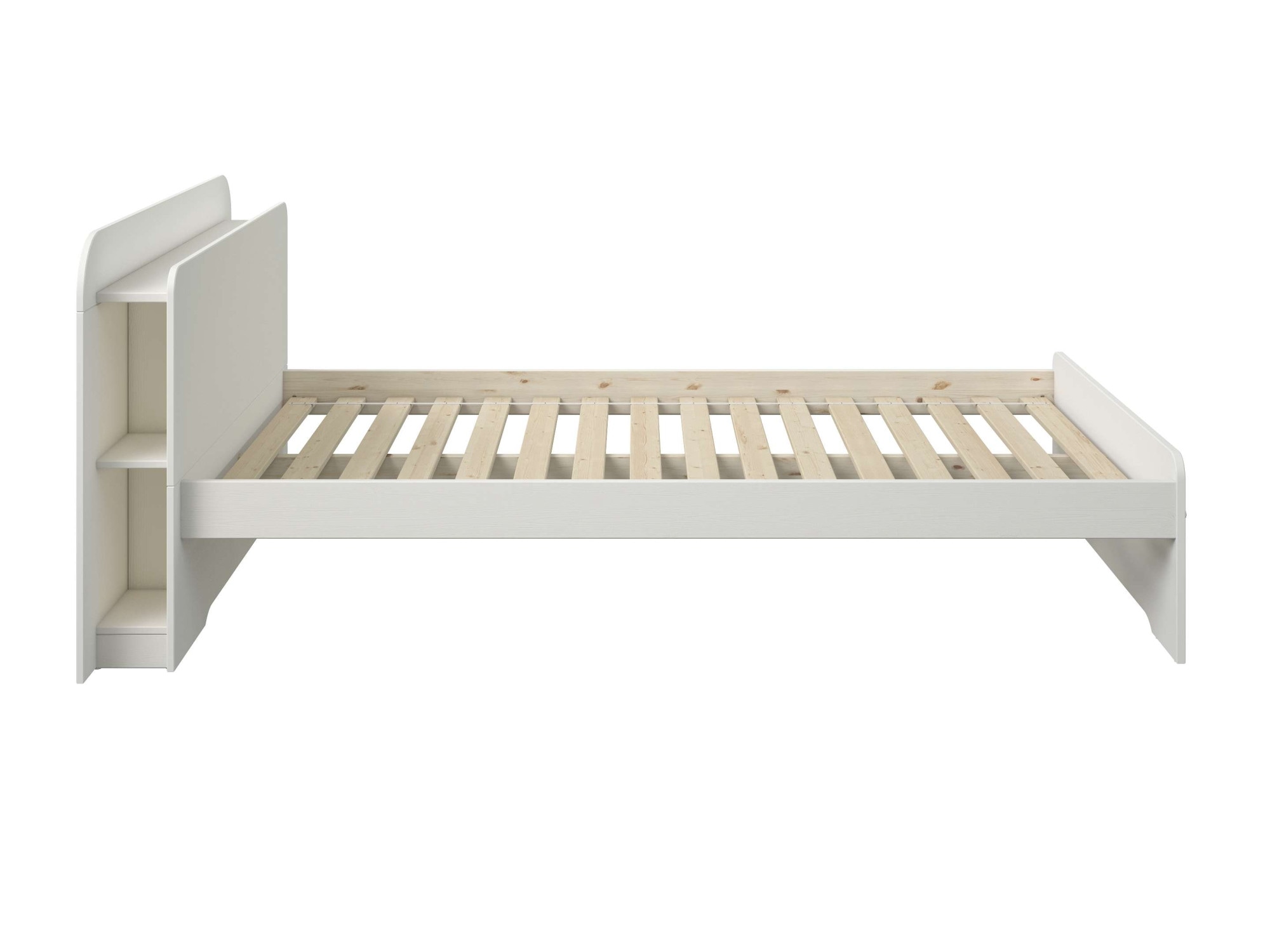 GOODproduct Lit »Ismund, Stauraum im Kofteil, Stauraumbett« inklusive Lattenrost, teilmassiv, Bettkasten optional