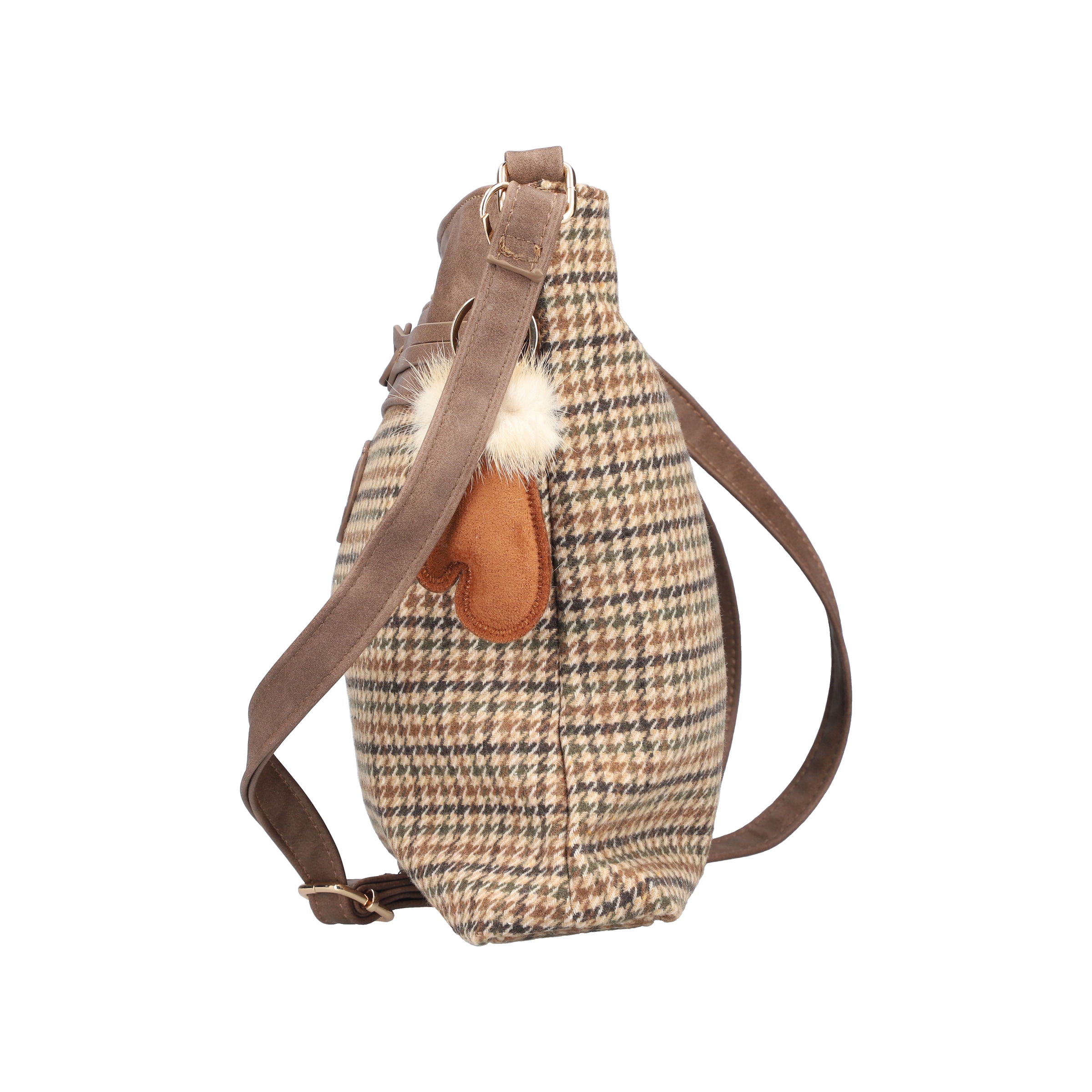 Rieker Sac à bandoulière »Gurgaon« Sac à main femme, sac d'épaule, sac à poignée à motif à carreaux