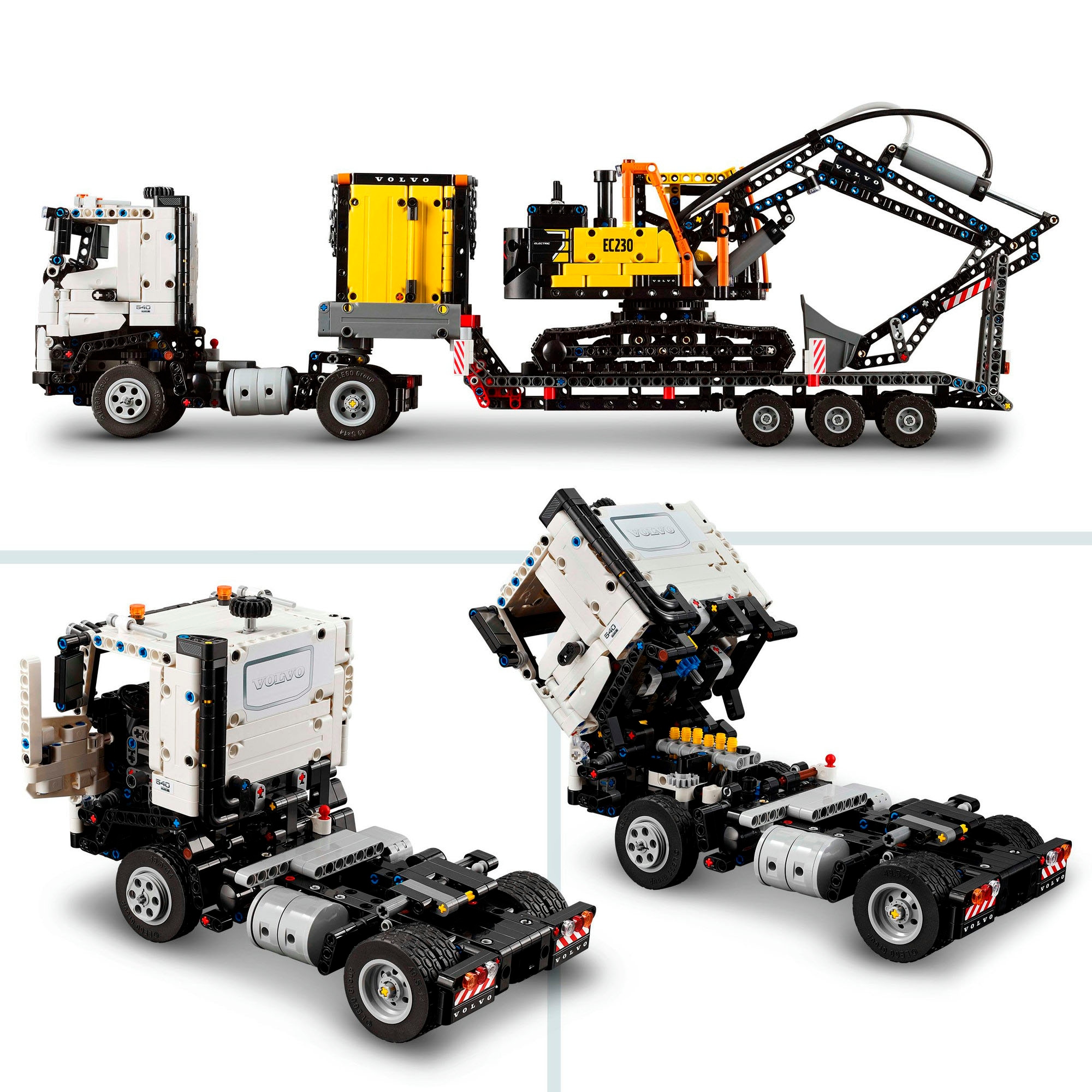 LEGO® Konstruktionsspielsteine »Volvo FMX LKW mit EC230 Electric Raupenbagger (42175), LEGO Technic« Made in Europe