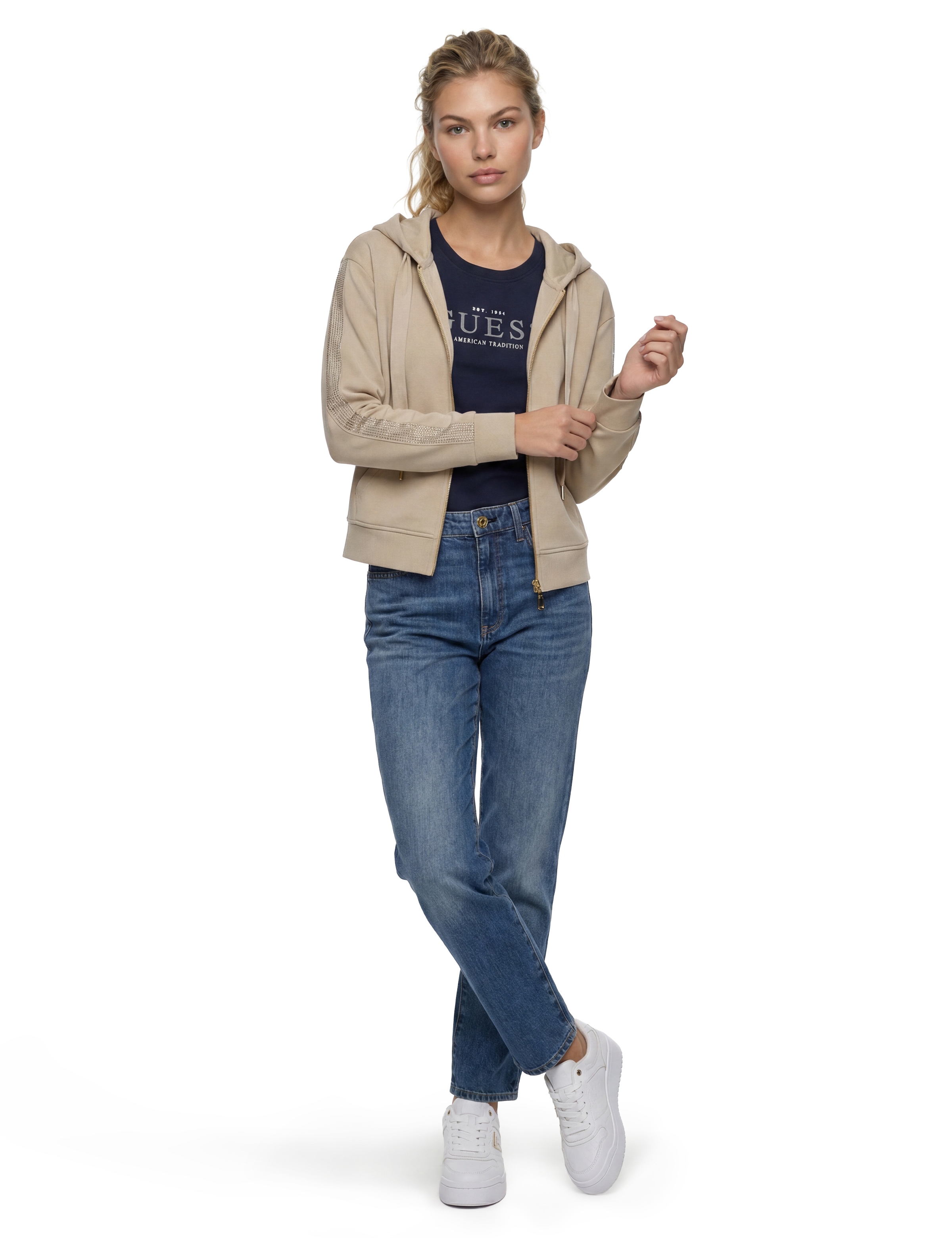 Guess Mom-Jeans »NEW MOM« aus Baumwollmix mit Stretch