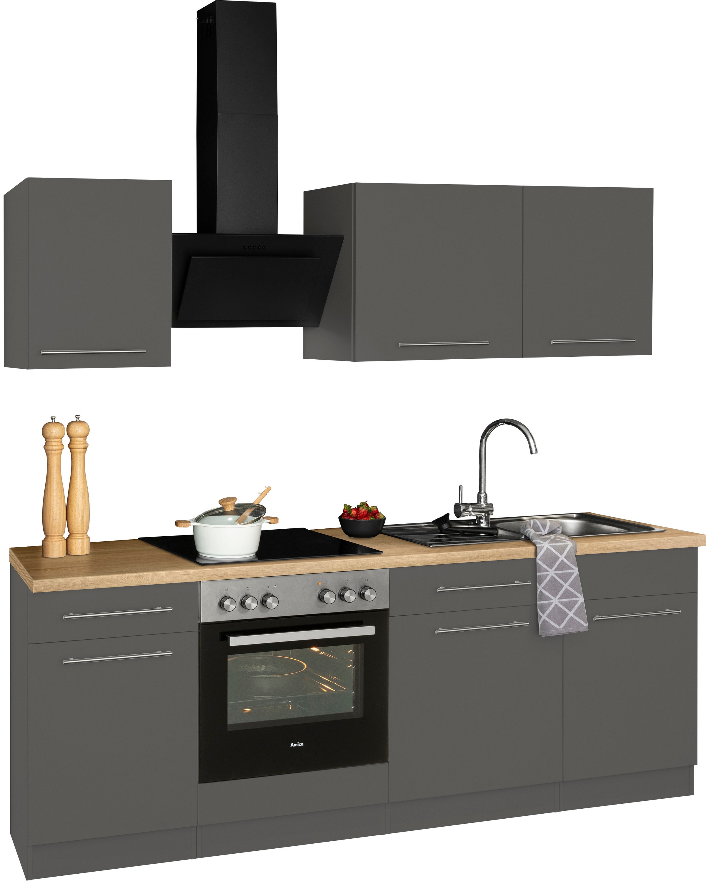 wiho Küchen Kitchenette »Unna« sans appareils électriques, largeur 220 cm