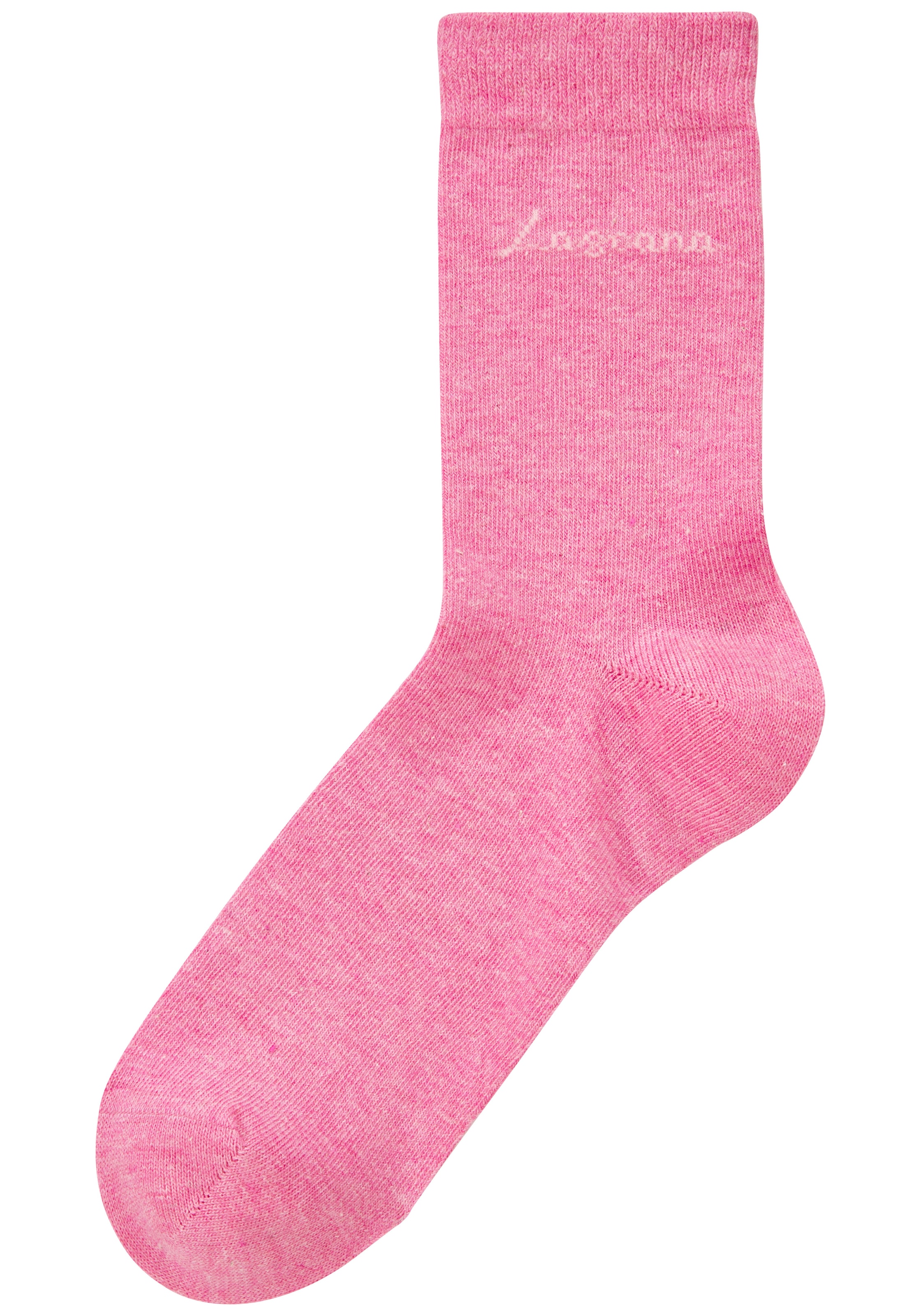 LASCANA Chaussettes basiques »für Damen mit eingestricktem Markenlogo« Boîte, 7 cuis tlg. dans une jolie boîte cadeau