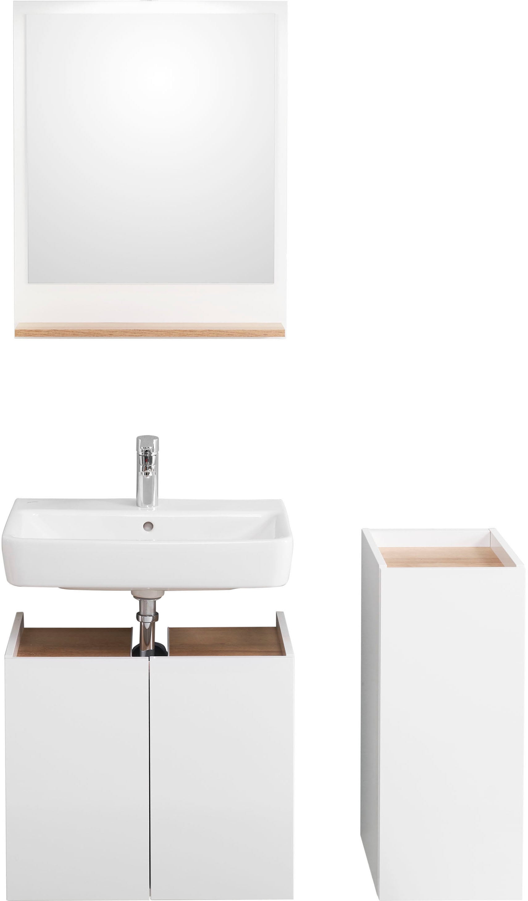 Saphir Ensemble de meubles de salle de bain »Quickset 947 3-teilig, Waschbeckenunterschrank mit Spiegel« 3 cuis tlg.