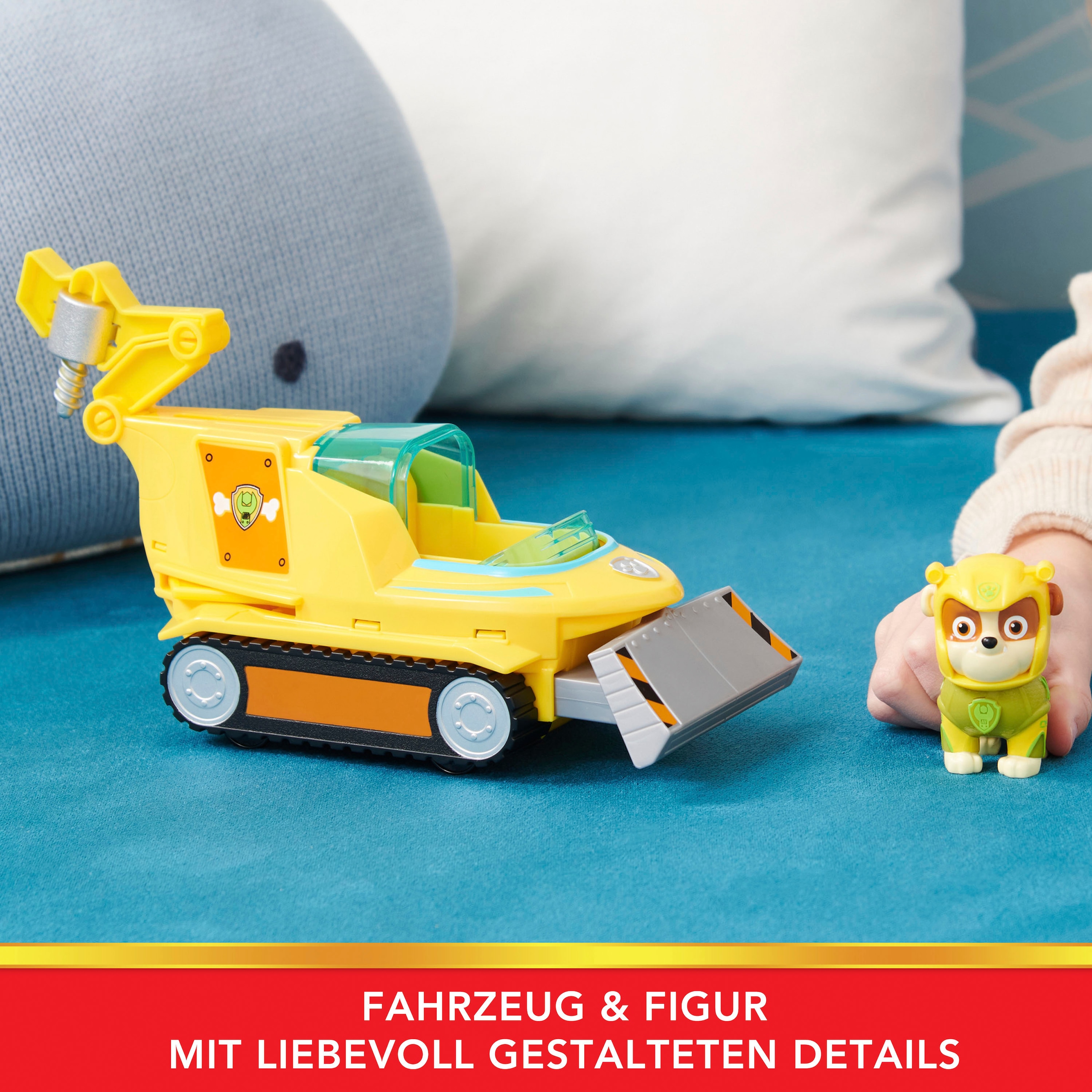 Spin Master Spielzeug-Auto »Paw Patrol - Aqua Pups - Basic Themed Vehicles Solid Rubble« mit Funktionen