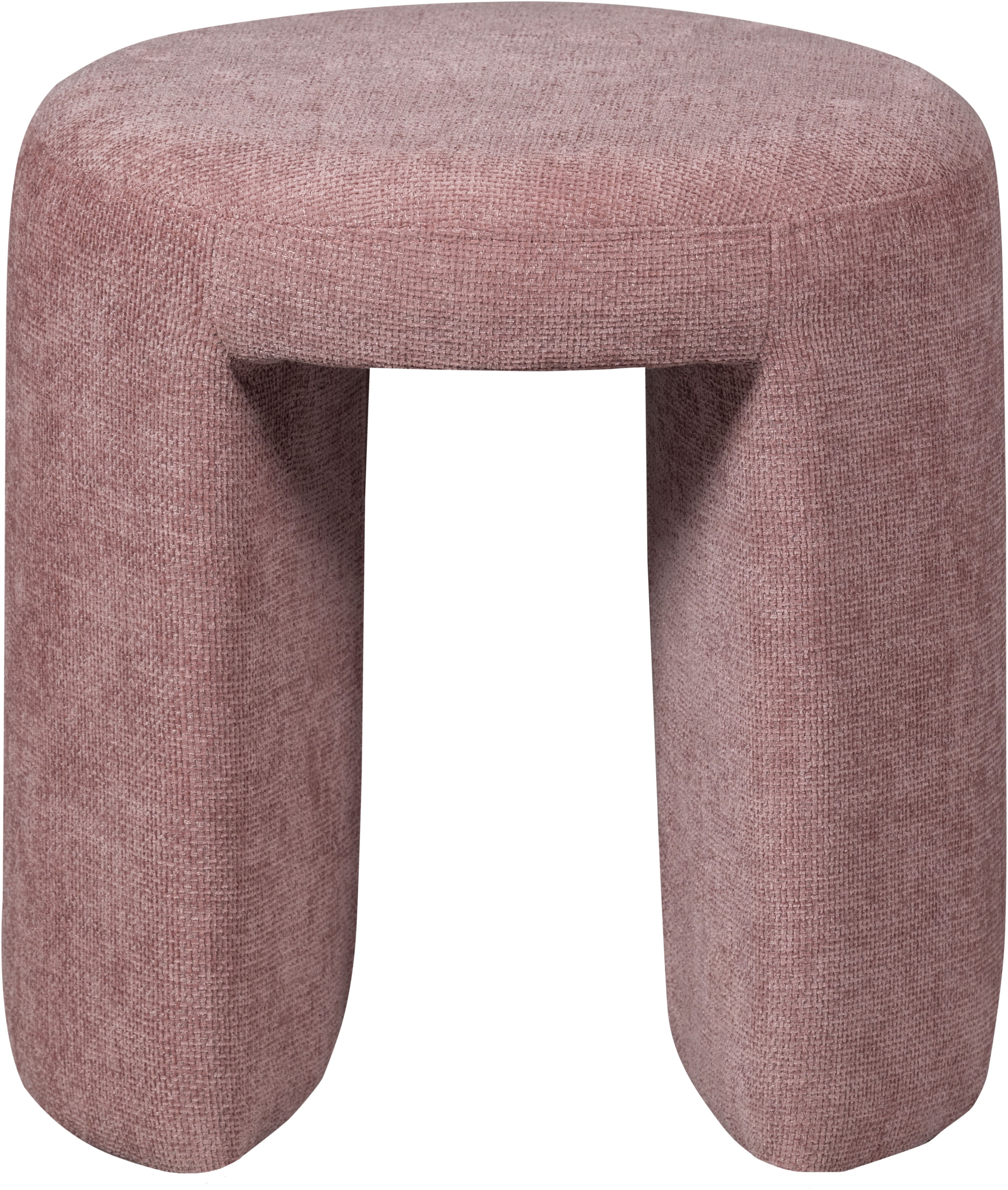 WOOOD Pouf »Charlie kompakte Form, vollständig gepolstertes B 45 x T 45 x H 47 cm« Très haute résistance à l'usure, capacité de charge 100 kg, hauteur d'assise moyenne