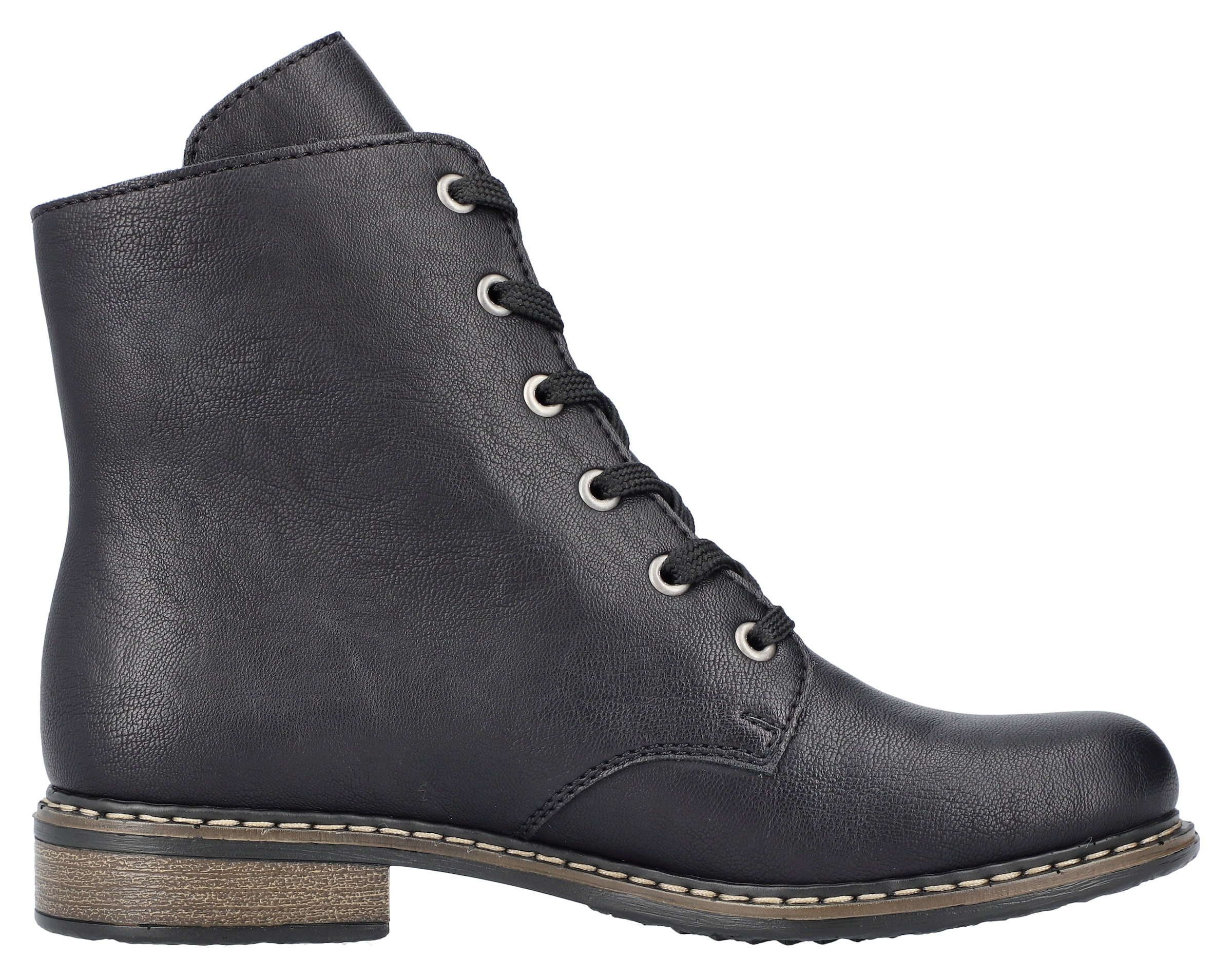 Rieker Stiefelette  Schnürstiefelette, Schnürboots mit Reissverschluss an der Aussenseite