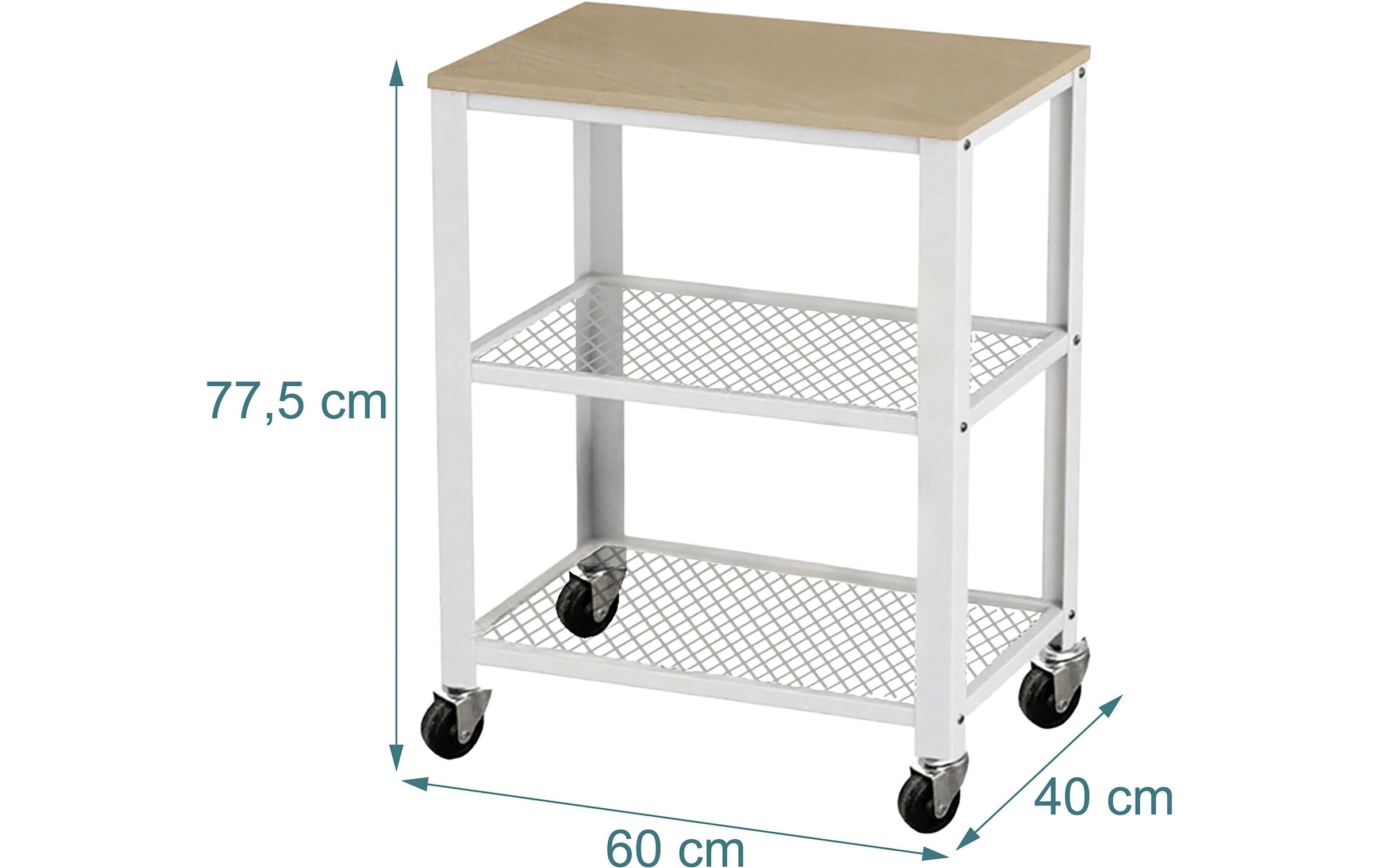 relaxdays Küchenwagen »77.5 x 60 cm«
