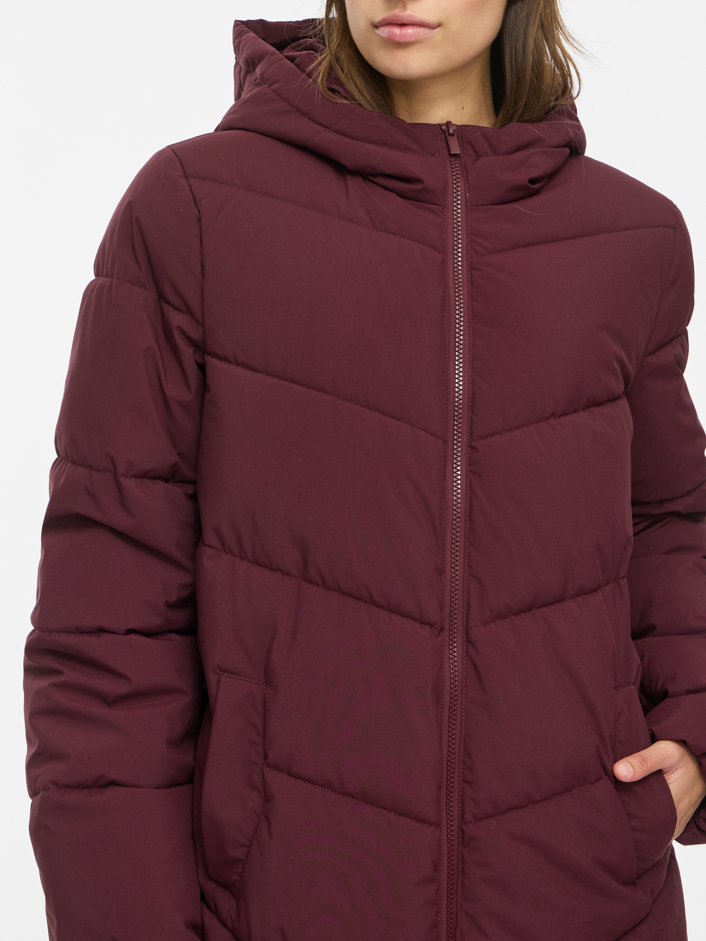 Vila Manteau matelassé »VILAVENDER L/S HOOD PUFFER/TB/RK« Kunstfaser
