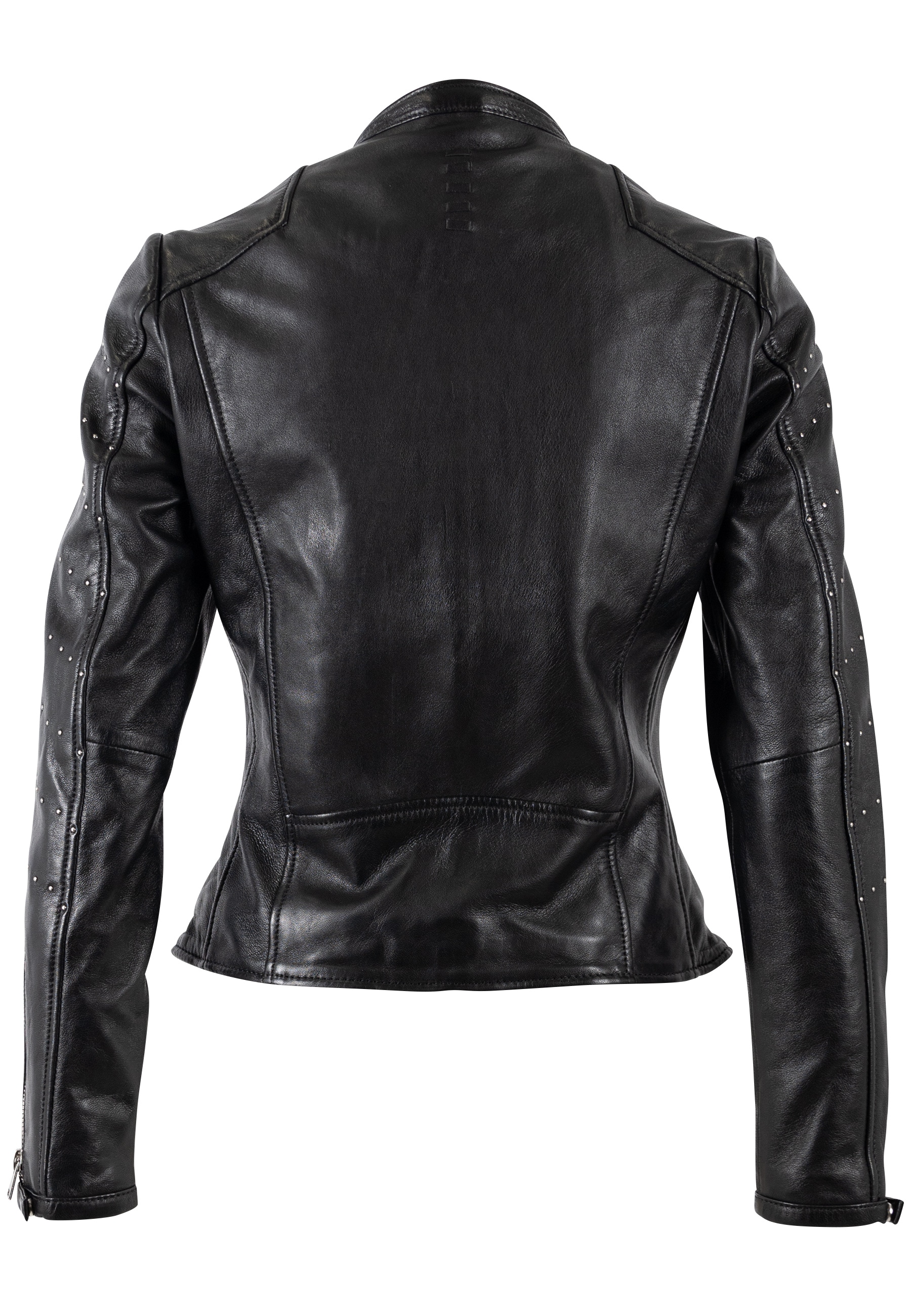 Mauritius Lederjacke »MWClee« Bikerjacke mit Nietenbesatz, Slim Fit