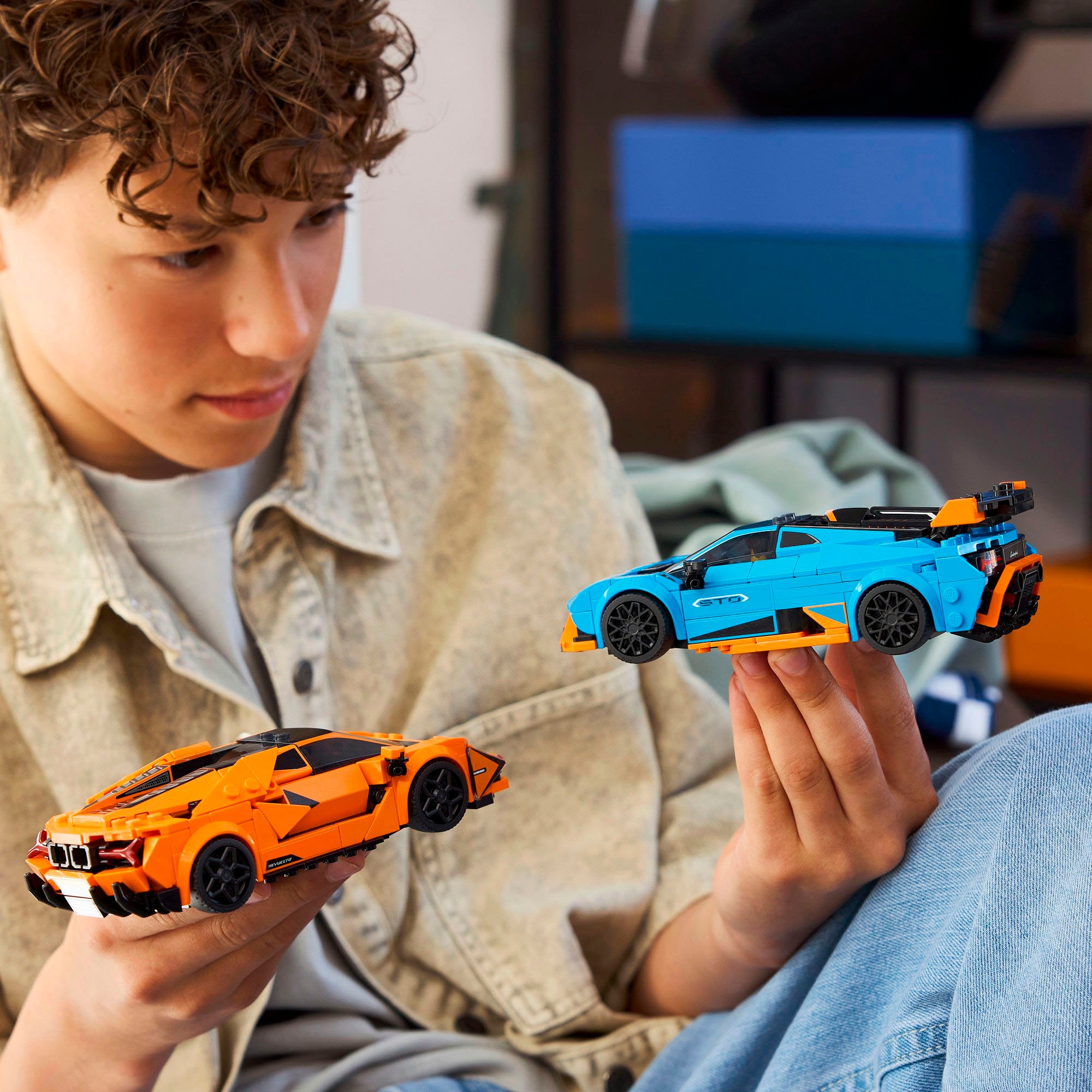 LEGO® Konstruktionsspielsteine »Lamborghini Revuelto und Huracán STO (77238), LEGO Speed Champions« Made in Europe