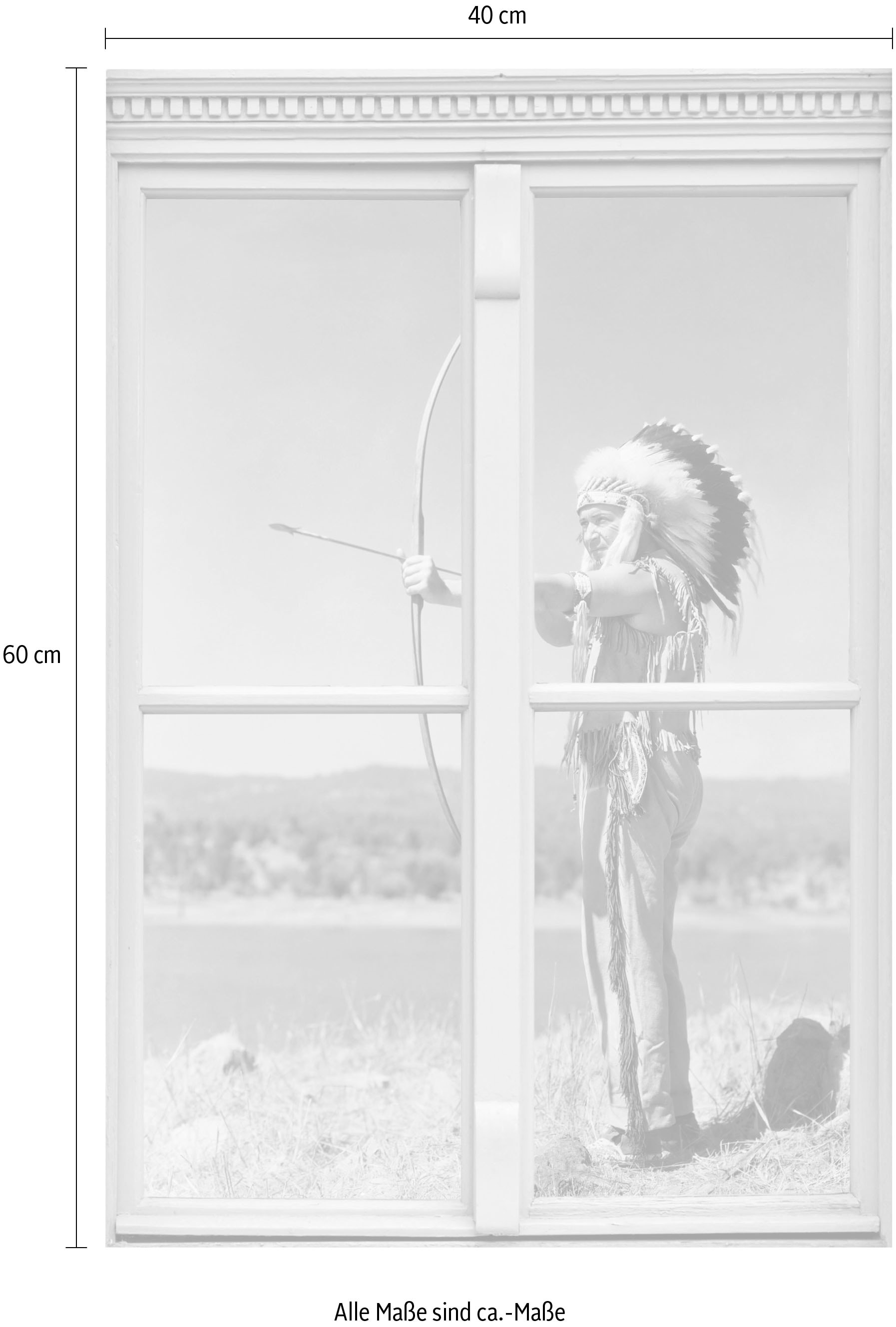 queence Autocollants muraux Wandsticker, Wandbild, selbstklebend, 3D, Fenster