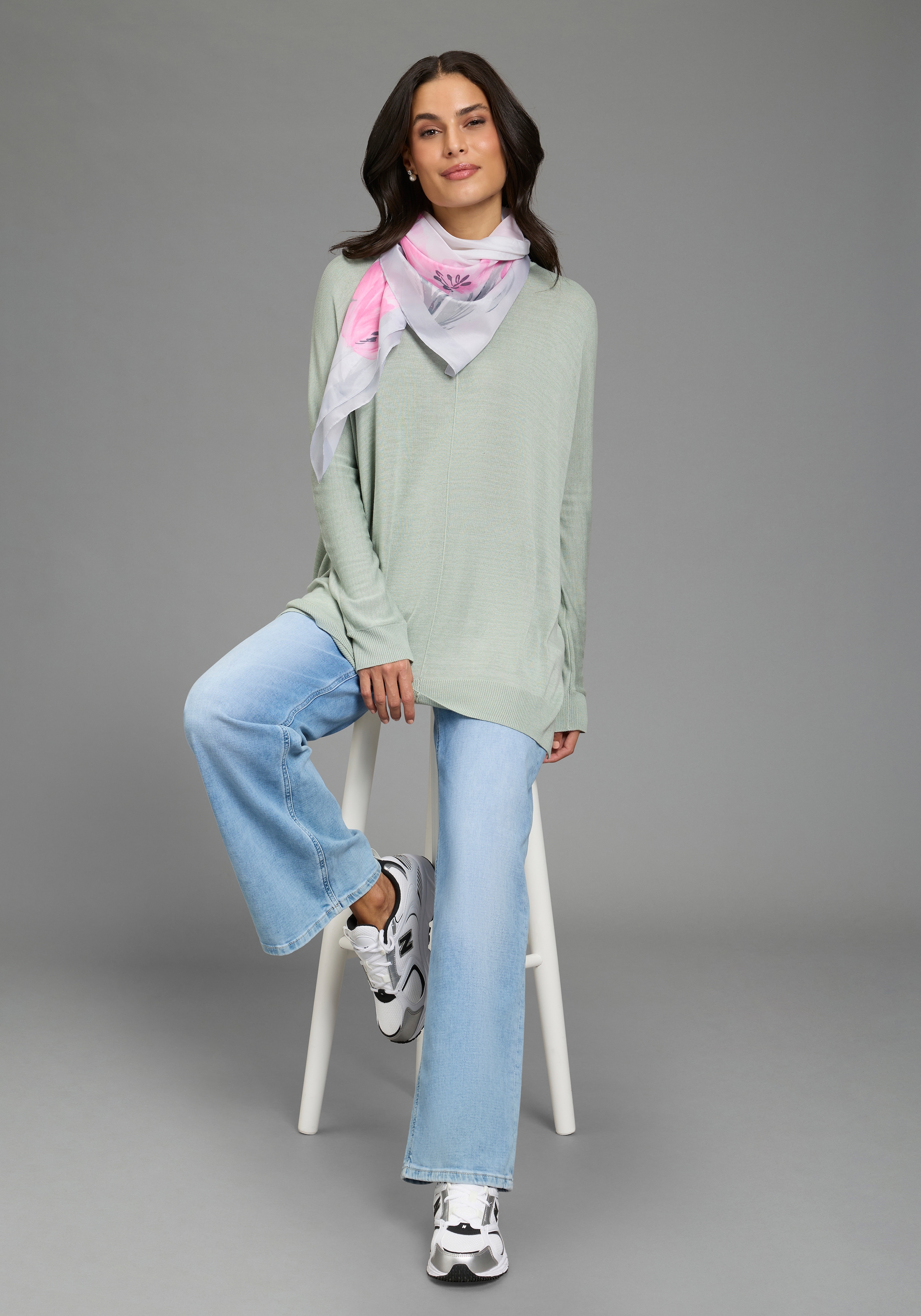 Flashlights Pull en tricot mit lockerem, modernem Schnitt