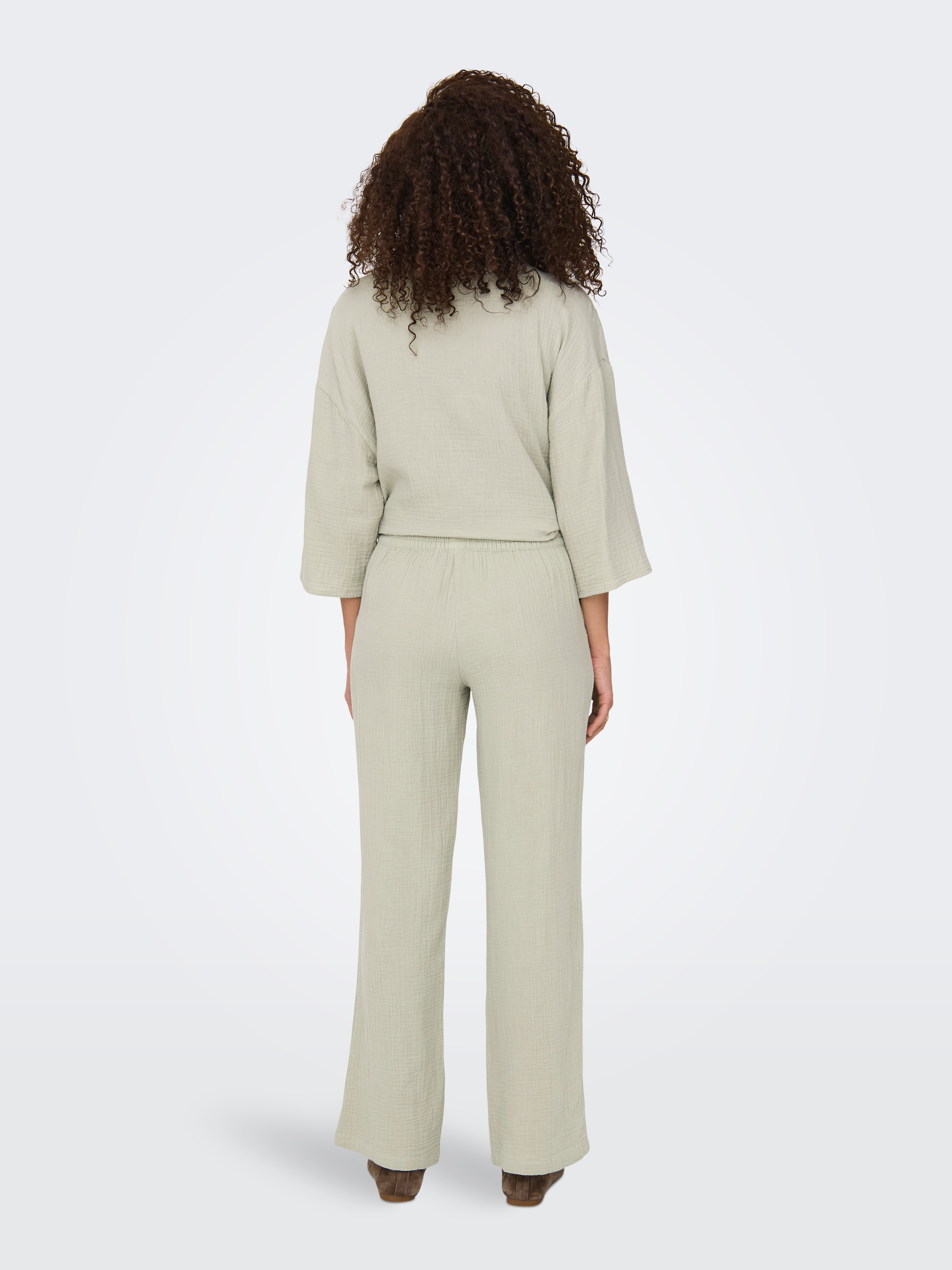 JDY Pantalon à enfiler »JDYTHEIS LIFE WIDE PANT WVN NOOS«  Sommerhose, aus Musselin