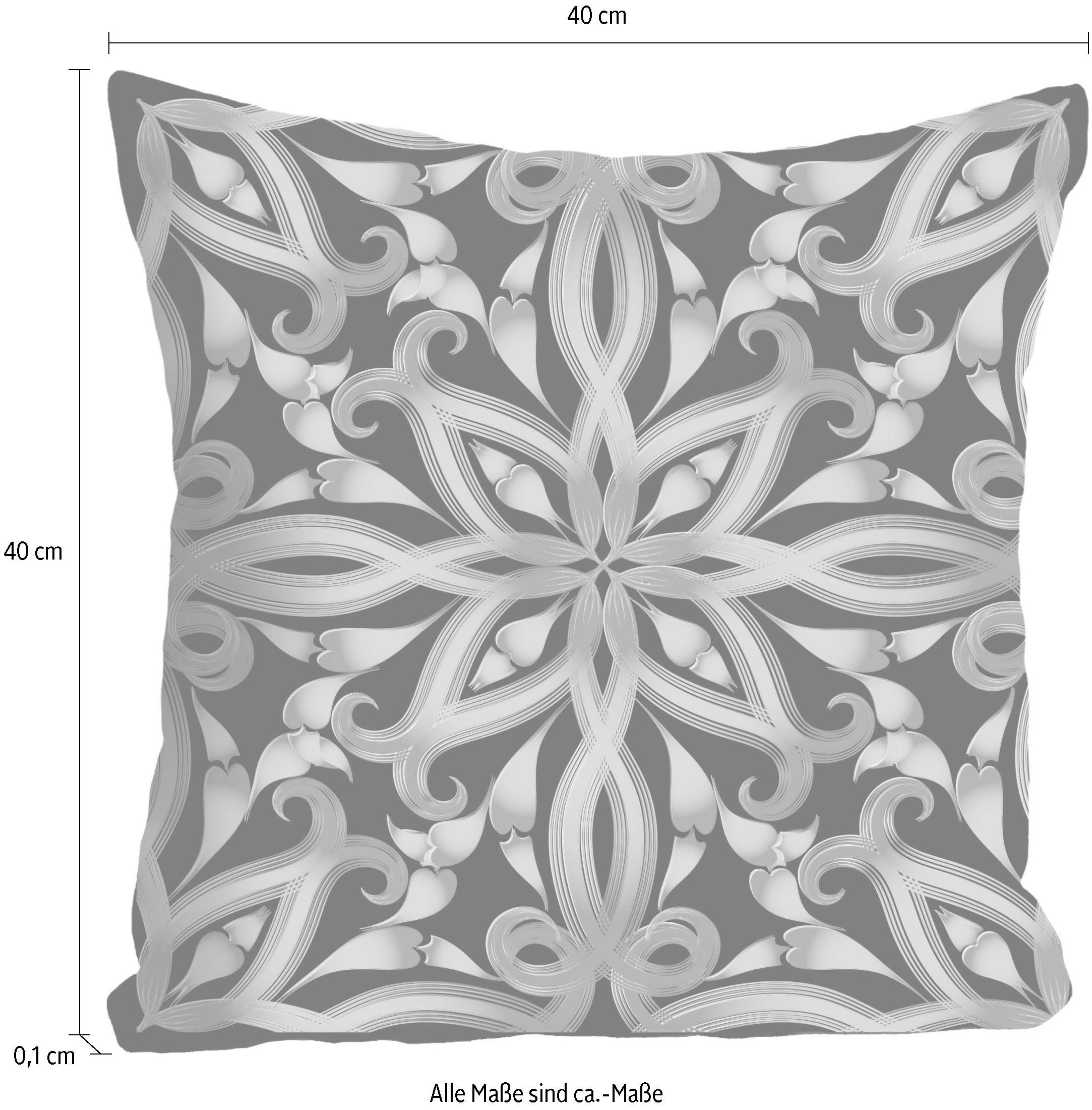 queence Dekokissen »»Ornament«,« Kissenhülle ohne Füllung, 1 Stück