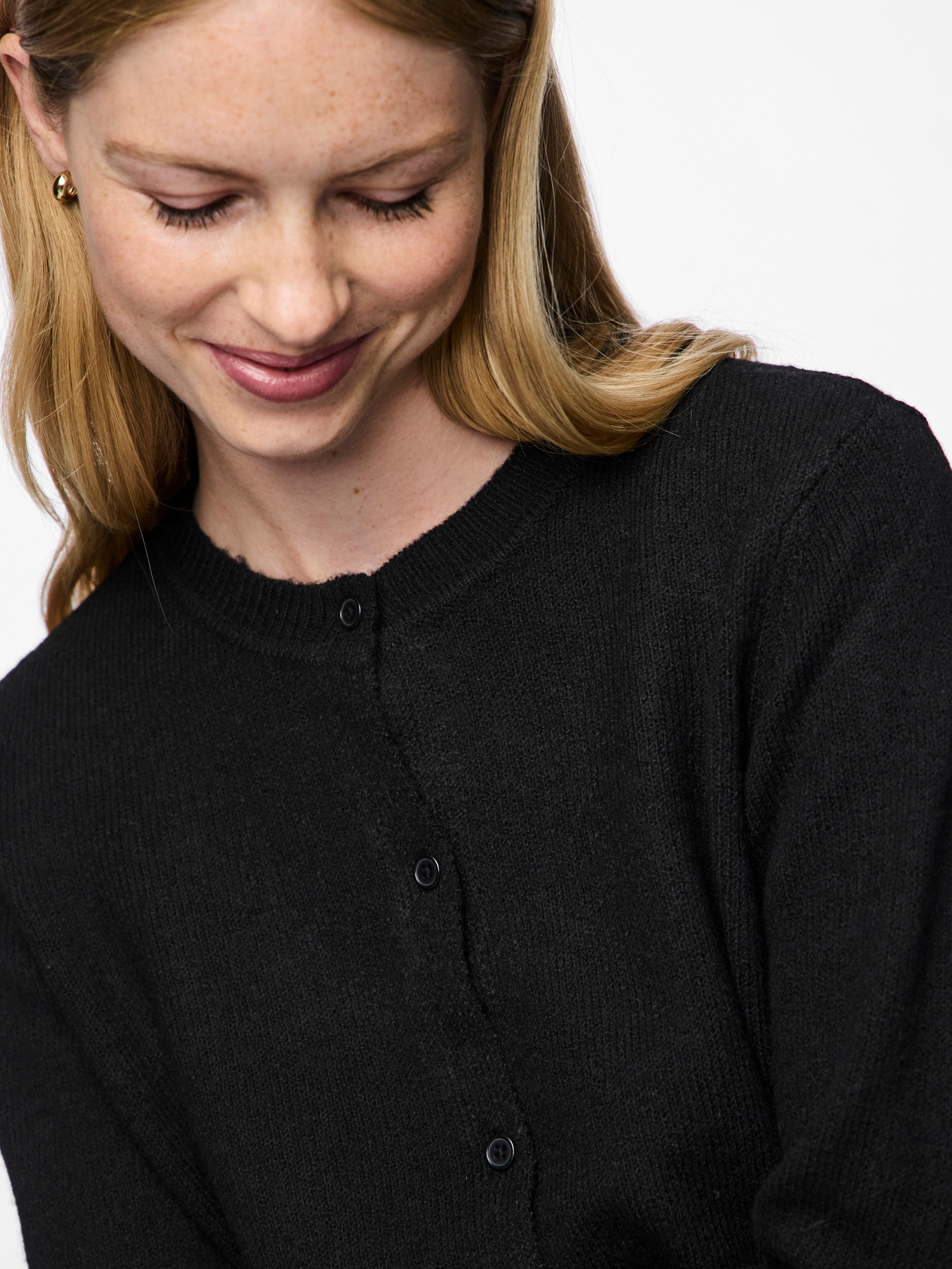 pieces Veste en tricot »PCMALOU LS KNIT CARDIGAN NOOS BC« Materialmix, slim fit