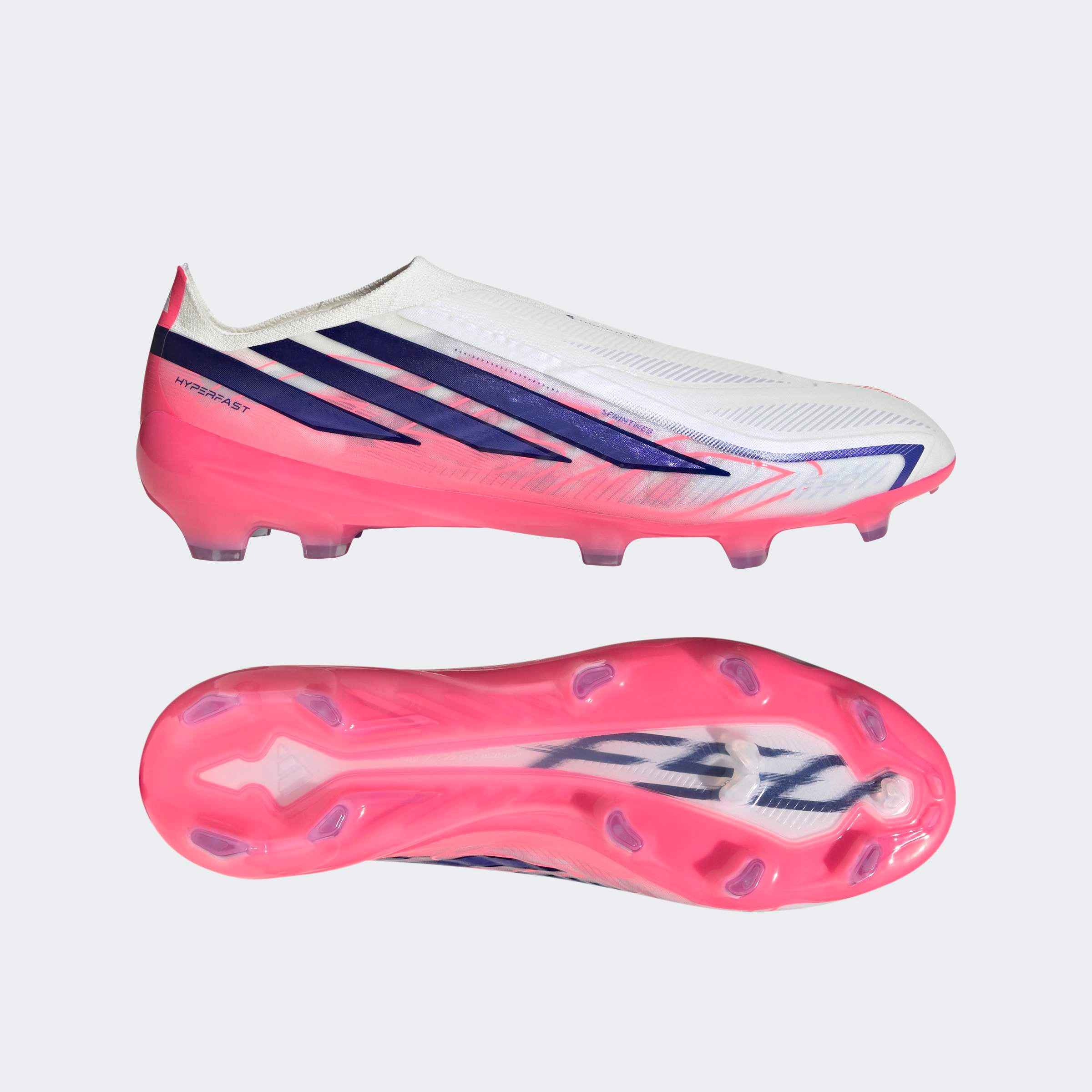 adidas Performance Chaussure de football »F50 HYPERFAST PRO , FESTE BÖDEN, SCHNÜRLOS«  semelle extérieure pour gazon et sols durs