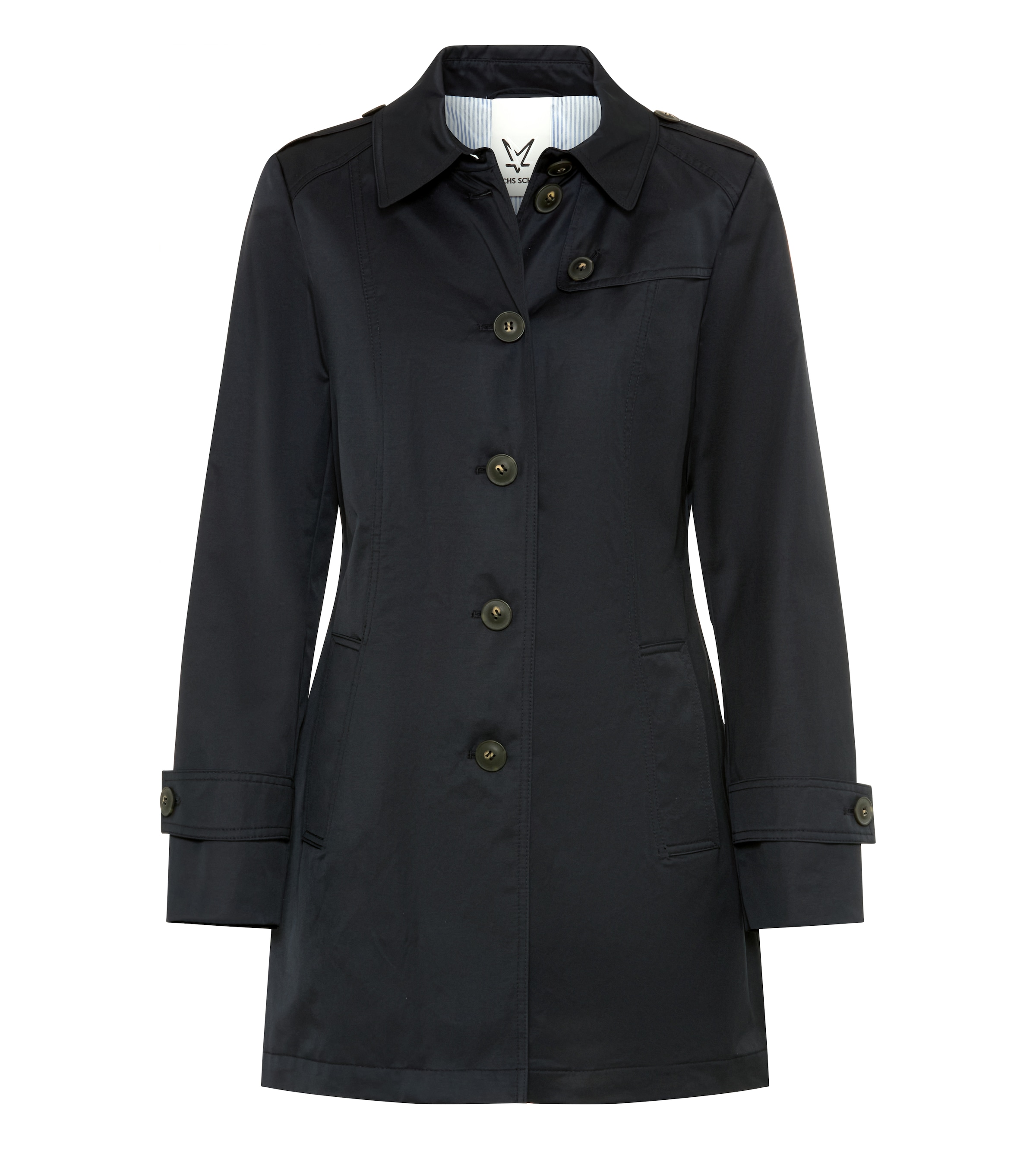 Fuchs Schmitt Kurzmantel Lightweight Cotton, Regular Fit, Schulterklappen