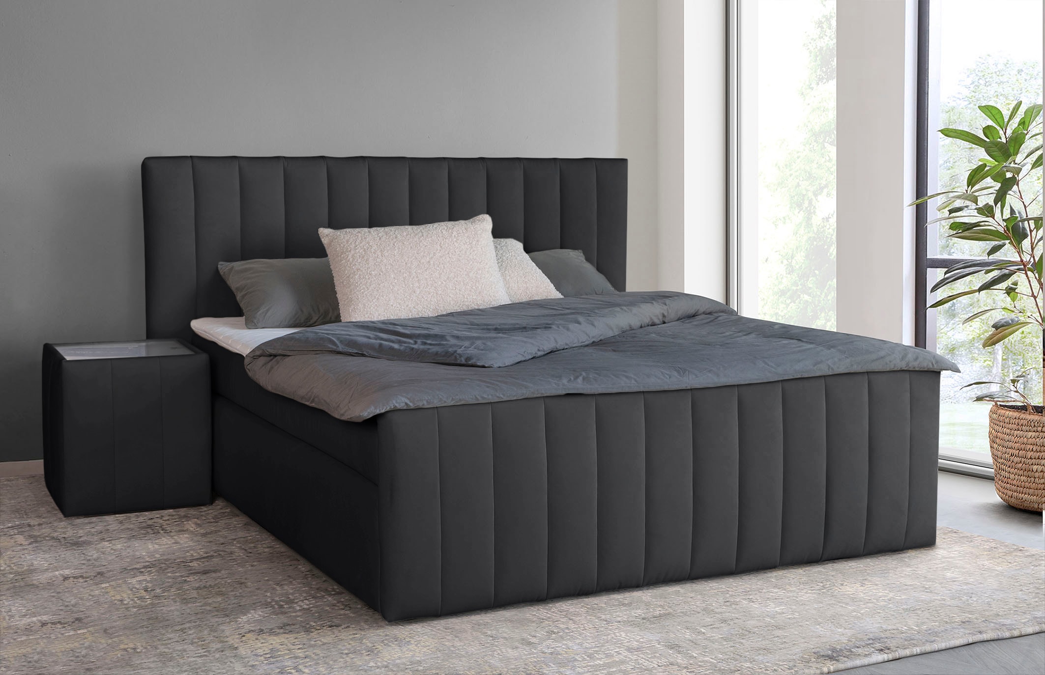 INOSIGN Lit boxspring »Effy inkl. Bettkasten und Topper, erhältlich in der Breite 180x200cm« wahlweise in H3 oder H4 wählbar