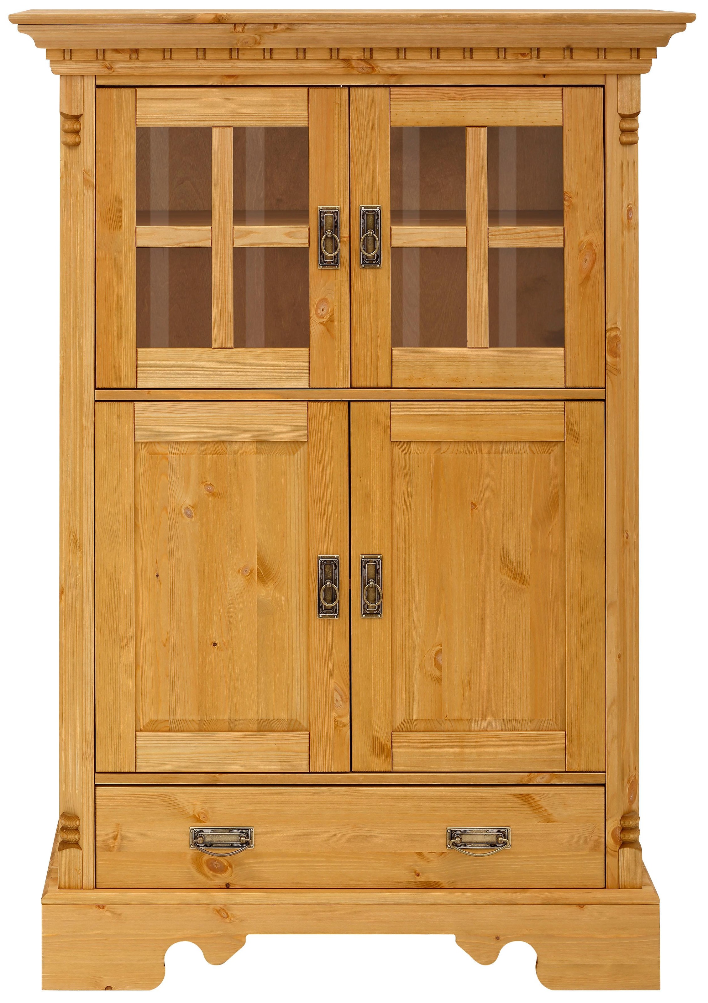 GOODproduct Buffet haut »Milan« Vitrine, Breite 102 cm, Massivholz, FSC®-zertifiziert