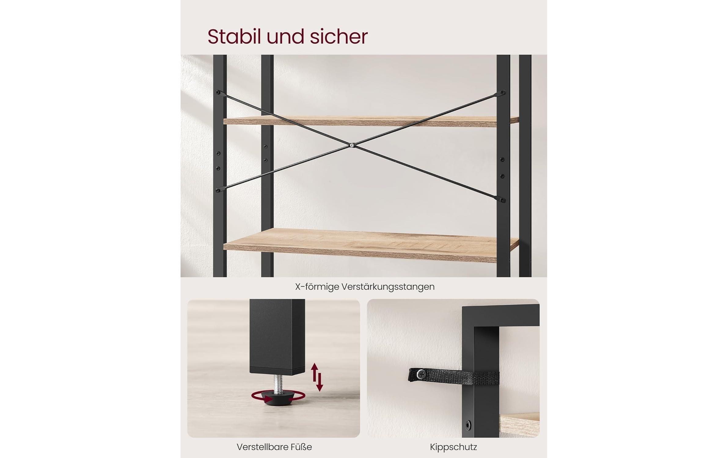 VASAGLE Bücherregal »6-stöckiges Bücherregal«