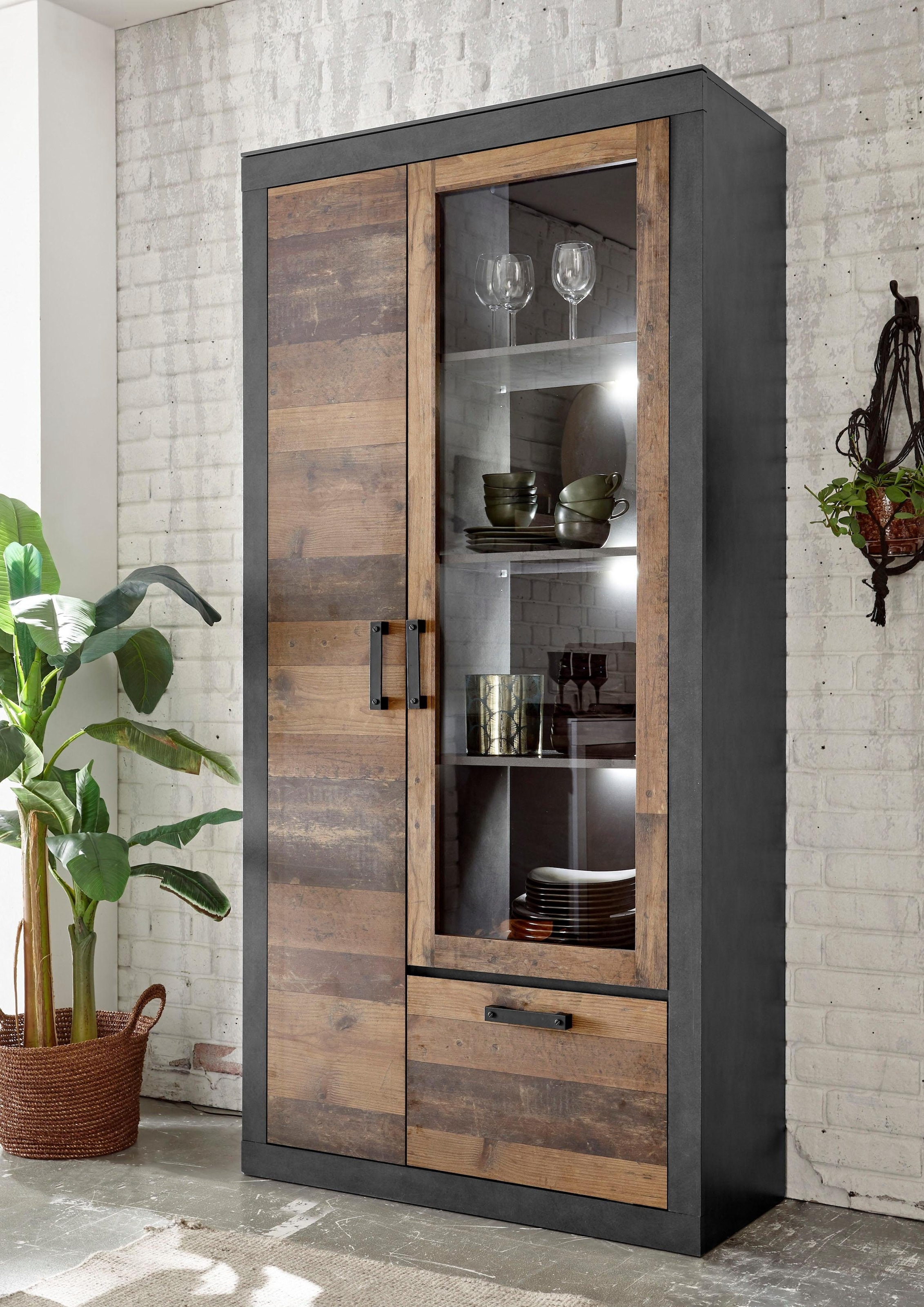 Home affaire Vitrine »BROOKLYN« Höhe ca. 200 cm