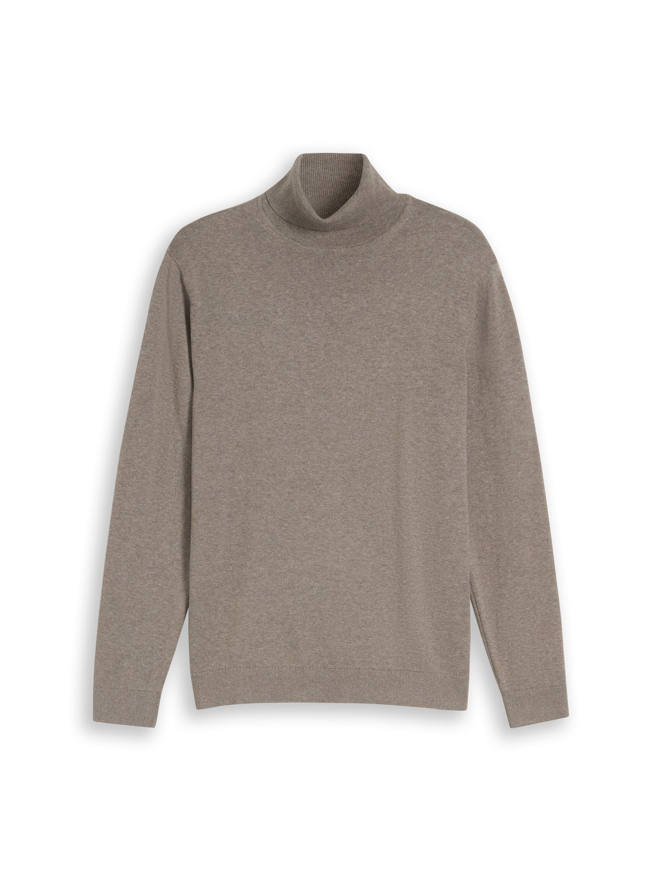 TOM TAILOR Pull à col roulé design tricoté