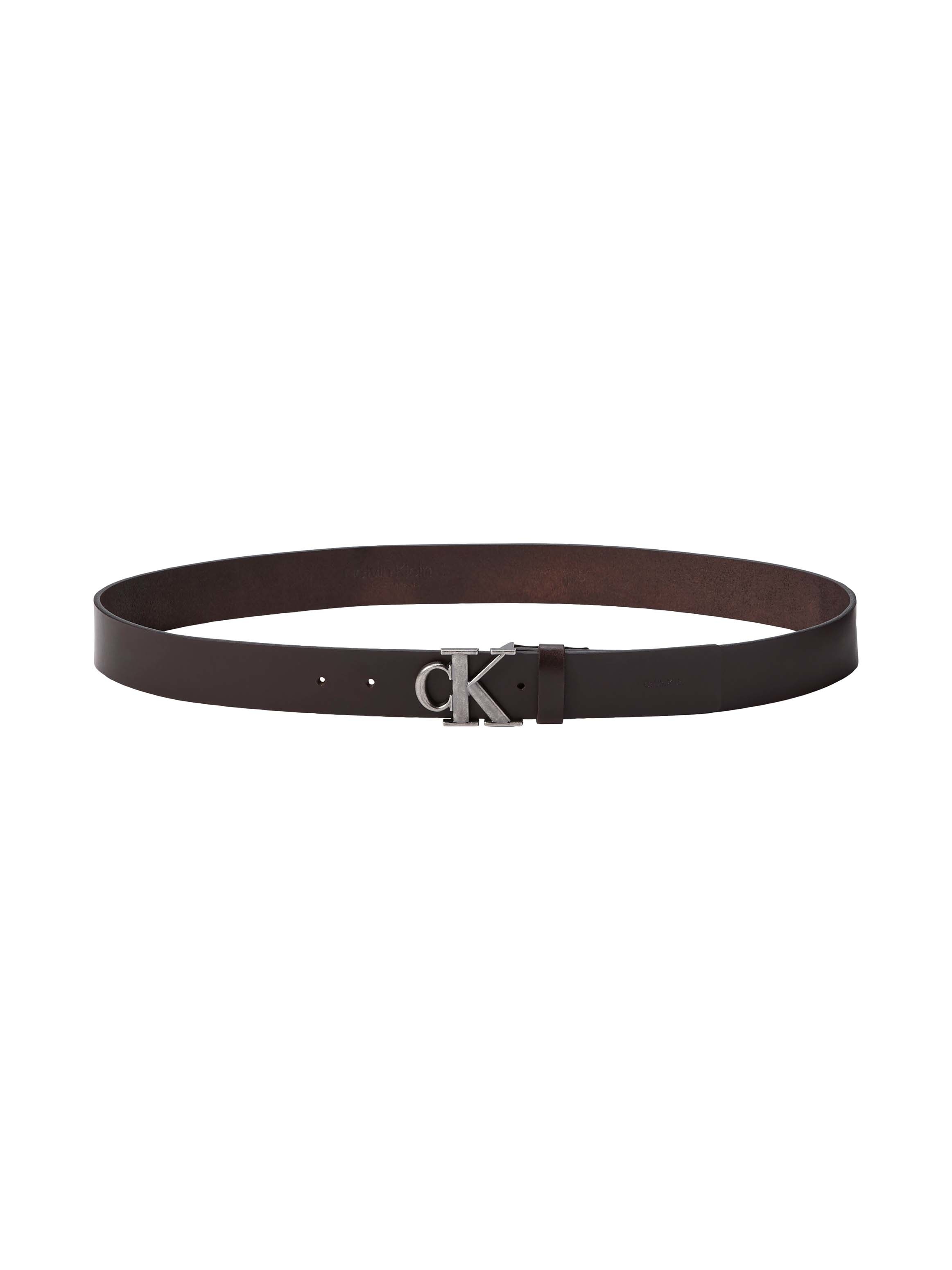 Calvin Klein Ceinture en cuir »CK BUCKLE SMOOTH 35MM« taille ajustable avec boucle métallique