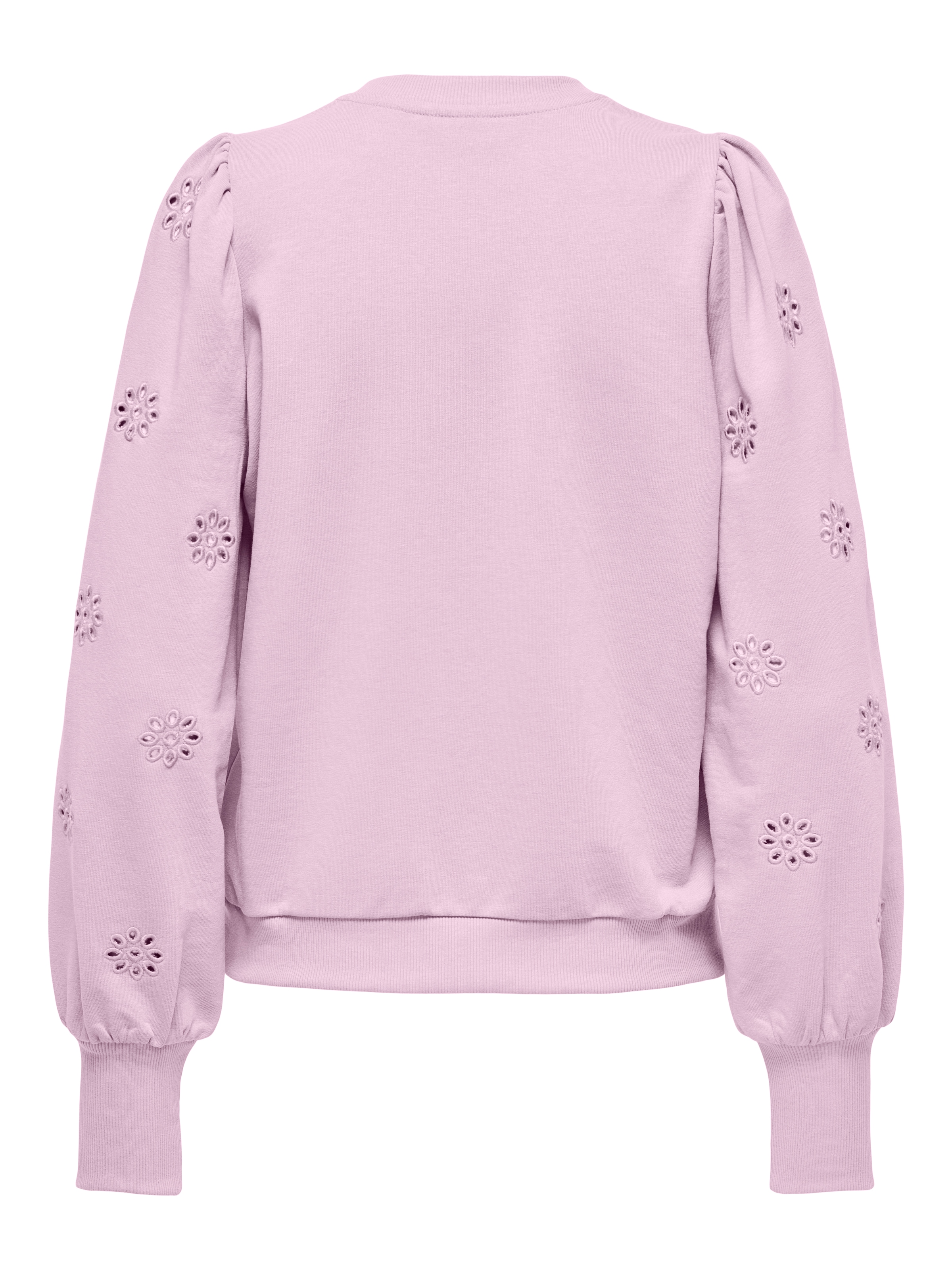 ONLY Sweatshirt »ONLFEMME L/S PUFF EMBROIDERY UB SWT«, mit Puffärmeln mit wunderschöner Lochstickerei
