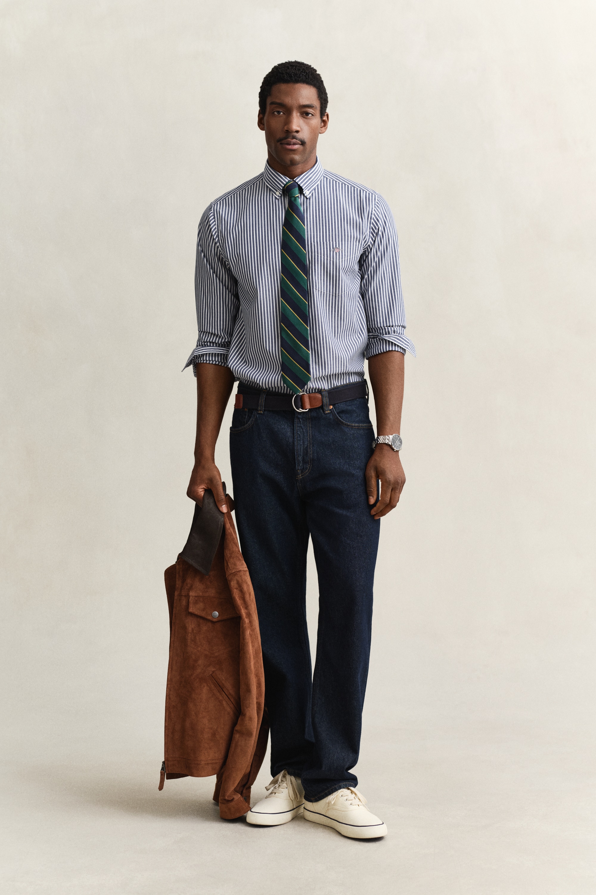 Gant Chemise à manches longues »REG POPLIN STRIPE SHIRT«