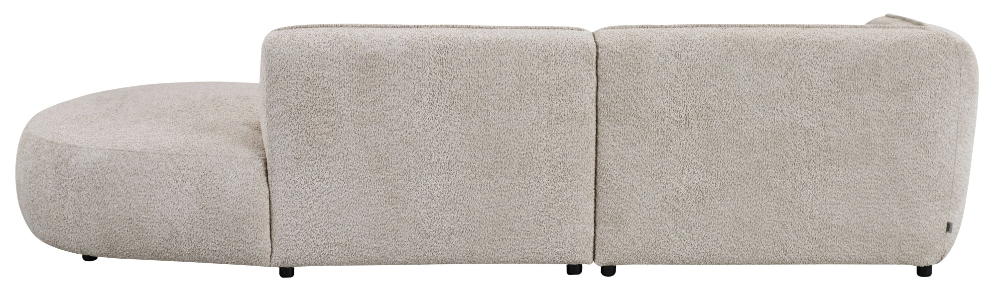 GOODproduct Canapé d'angle »OSTRUP Rundsofa, L-Form, Naturtöne, Boucle oder Chenille« largeur 278 cm, forme organique aux courbes douces