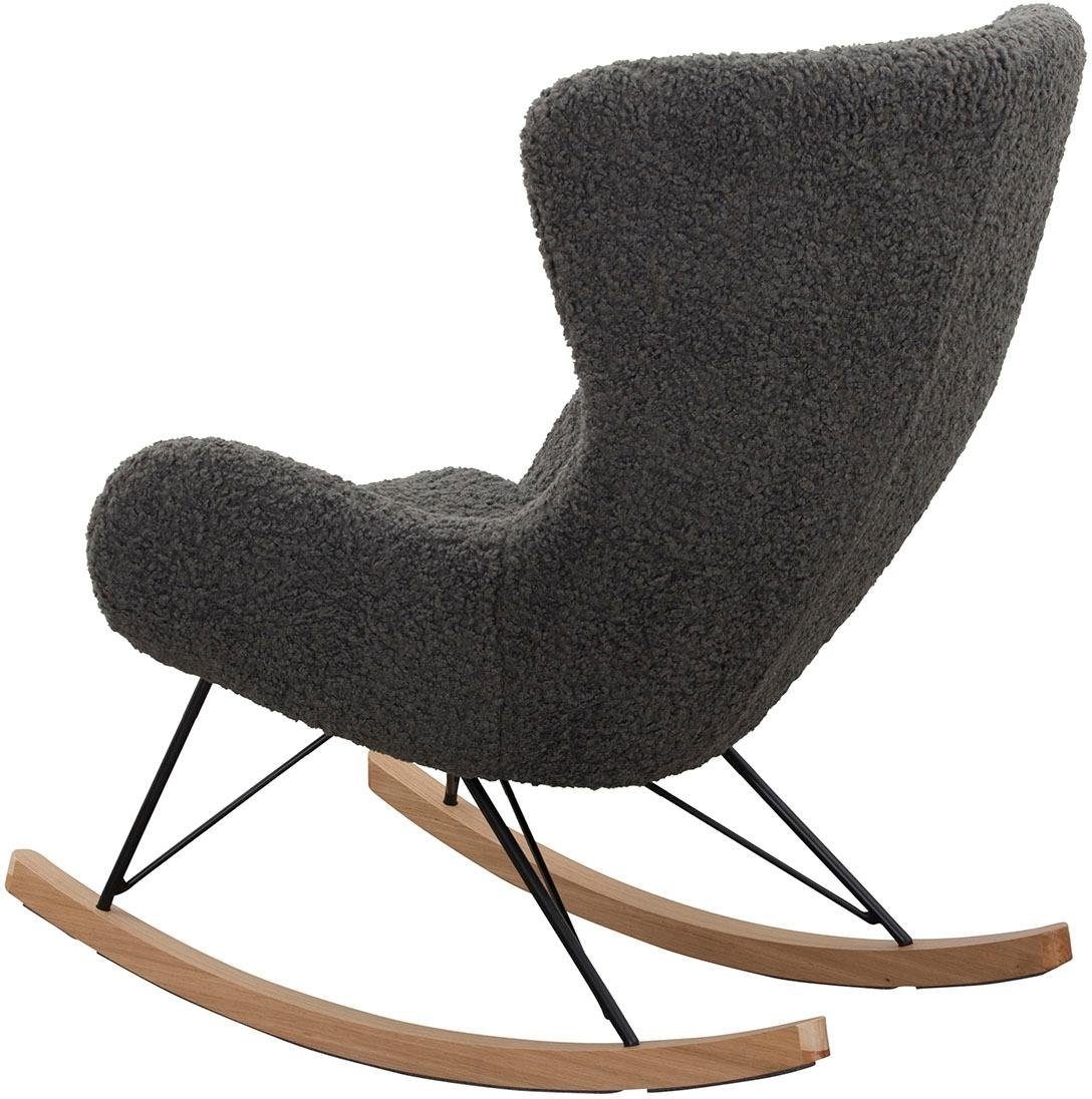 SalesFever Schaukelsessel »Entspannender Schaukelstuhl« In charmantem Teddyfell-Design