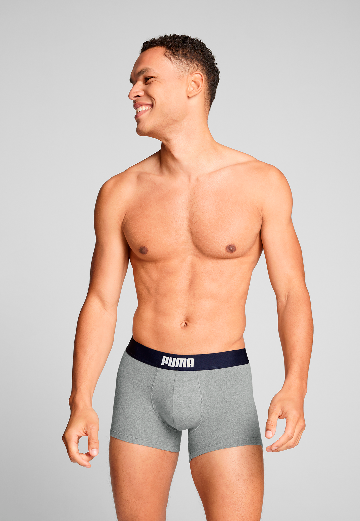 PUMA Boxers »PUMA MEN EVERYDAY PLACED LOGO BOXERS 2P« avec bande tissée logo