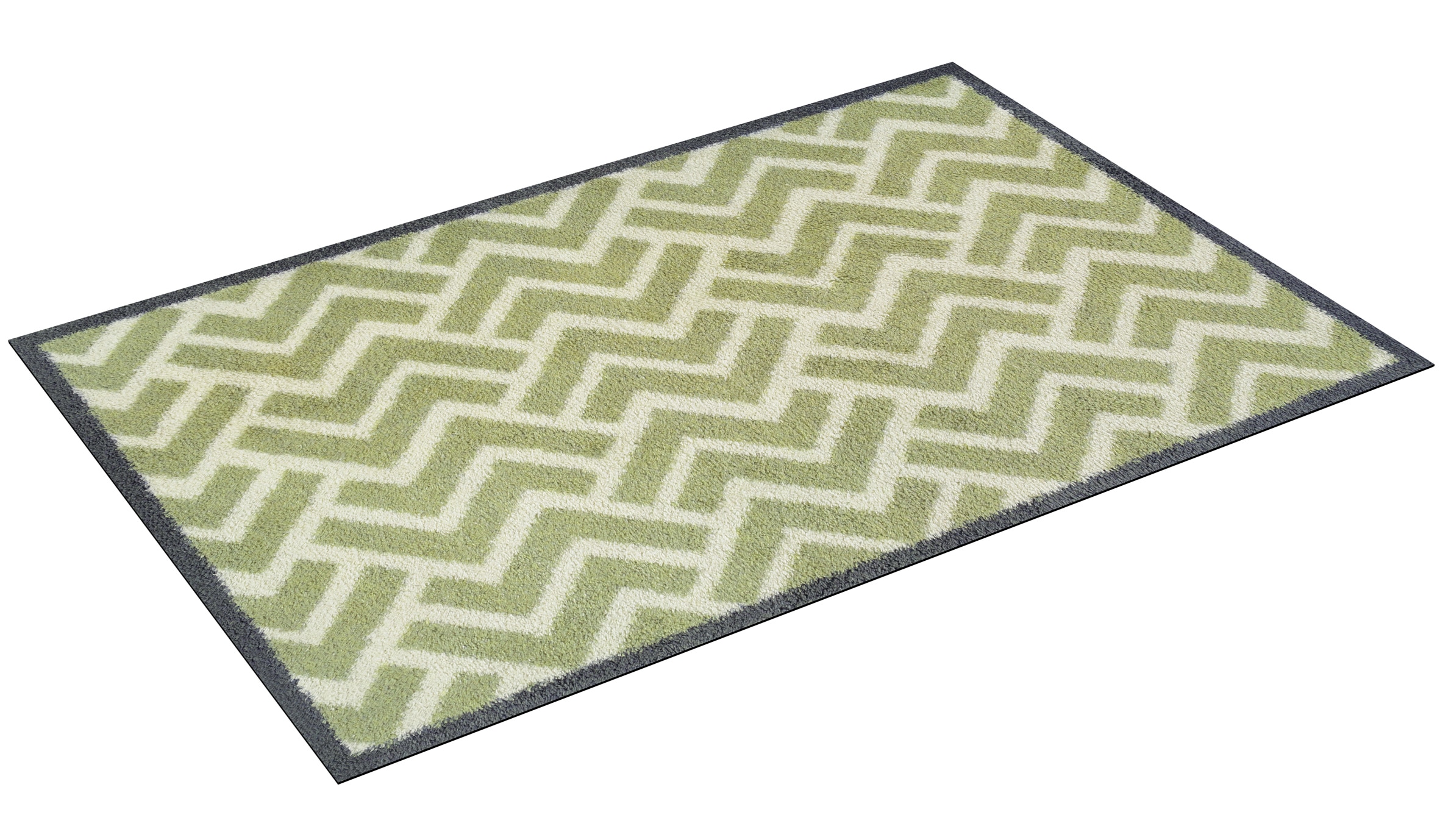 Turtle Mat Tapis de sol »Herringbone Green« Rectangulaire 9 mm Höhe