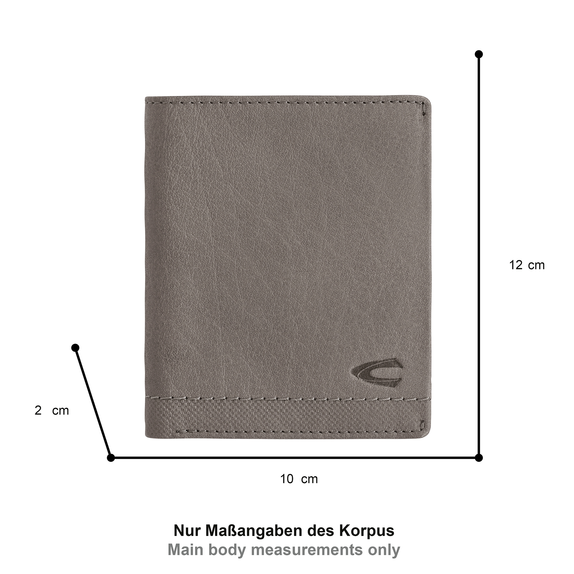 camel active Porte-monnaie »Nimbus« weich genarbtes Leder mit leicht abgesetzten Ziernähten, RFID Schutz