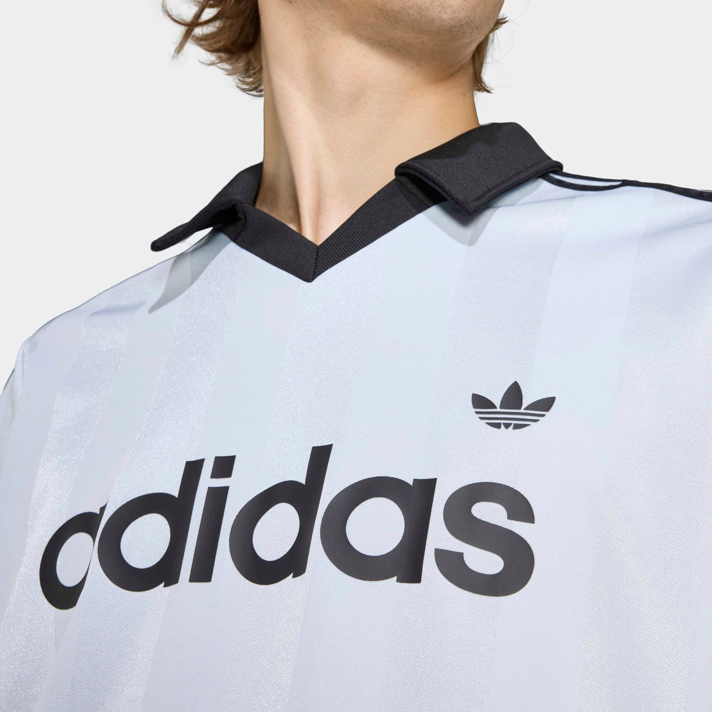 adidas Originals T-shirt »JSY« avec col en V, sans fermeture, en polyester