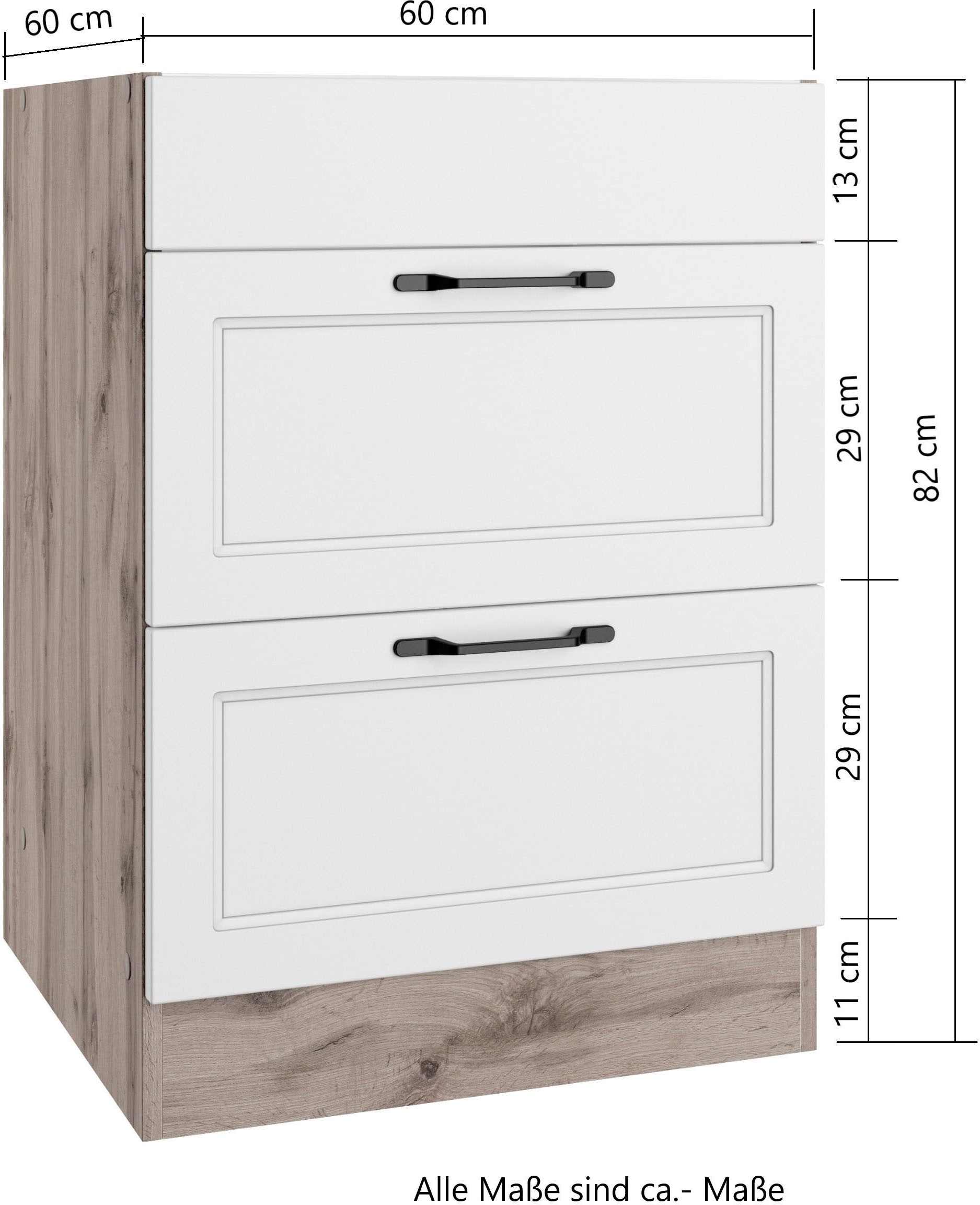 KOCHSTATION Armoire d'encastrement pour table de cuisson »KS-Lana« largeur 60 cm