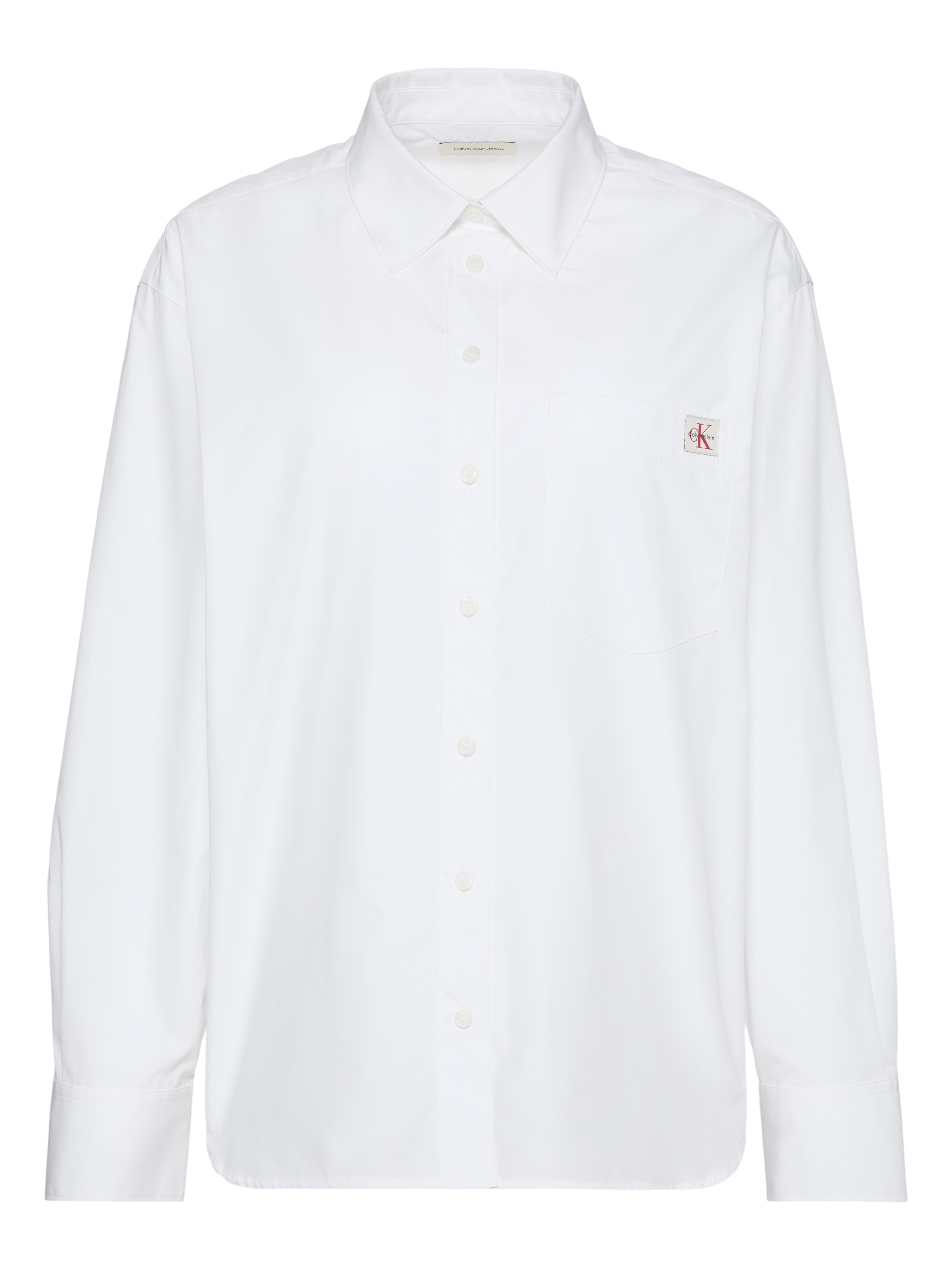 Calvin Klein Jeans Blouse chemise »COTTON POPLIN RELAXED SHIRT« Regular fit avec col chemise